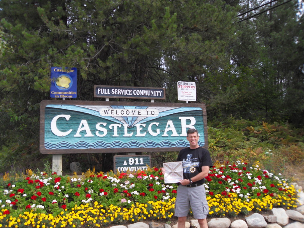 Colette L. Farland-Vogt takes a picture of her husband, Alex Vogt while visiting some relatives near Castlegar, BC, Canada.