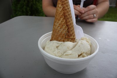 Homemade butterscotch macadamia gelato? Insert that directly into my face!