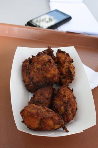 Mmmmm, conch fritters.