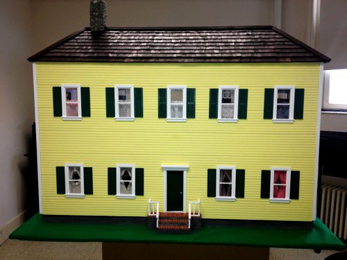 This dollhouse will be auctioned off to raise money so that South Church’s youth group can travel to New Orleans and build real houses.
