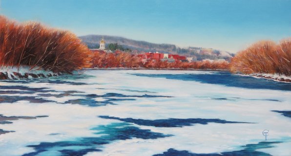 "The Merrimack River, from Terrill Park, Concord, NH"  by Charlotte Thibault