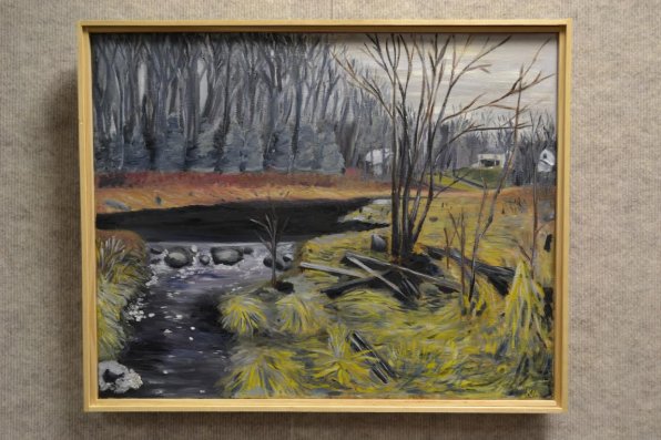 Marsh, oil on canvas, by Kia DeAngelis.