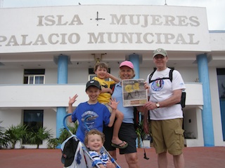 The West and Manning families enjoying their vacation on the island of  Isla Mujeres, Mexico (Off the coast of Cancun)