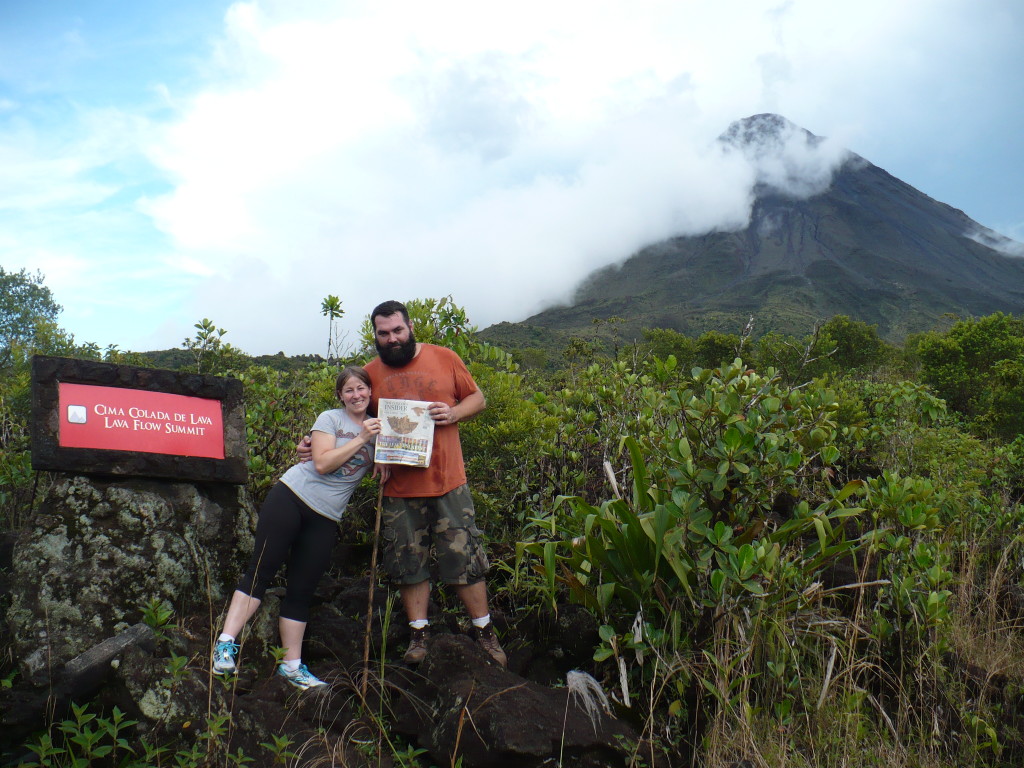 Abby Jones and husband, 2012 Insider hunk Bob Jones, brought the Insider with them on their honeymoon to Costa Rica. This picture was taken at the Arsenal Volcano, which Abby assures us hasn’t erupted since 1968. Of course, it hasn’t had an official Insider hunk standing in front of it since then, either. 