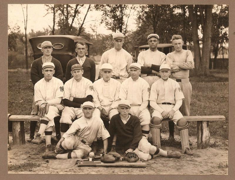 Hi,</p><p>    This photo is the White Park Ball Club. My grandfather, Roy Fraser is on the club. Although I'm not sure of the exact year, my guess is the photo was taken between 1910-1915. I apologize if any of names have been botched. They were a bit hard to read on the back of the photo, but you'll notice many well-known Concord names on the team. Word has that this team was very hard to beat. If anyone out there knows the exact year of this photo let us know.</p><p> </p><p>Top Row L to R</p><p>Bill Cutting, Ralph Cutting, Jesse Mc Issac, Bill Thompson, Paddy O'Brien</p><p> </p><p>Middle Row L to R</p><p>Jim Kiley, Shammy.Angwin, D. Wood, Roy Fraser, Tony Diversi</p><p> </p><p>Front Row L to R</p><p>Chino Champagne, Sheebo Angwin</p><p> </p><p> 