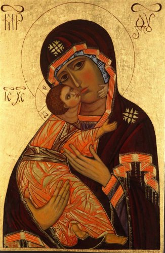 Russian Icon “Mother Of God of Vladimir” by Marina Forbes.