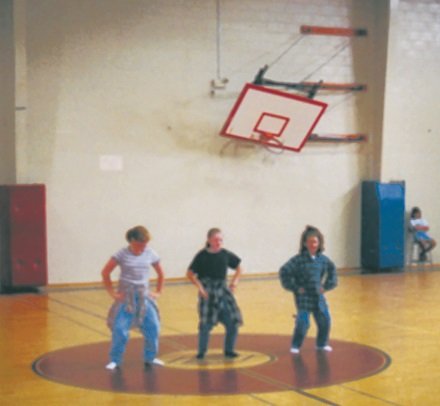 Cutting up in the gym back in the day.