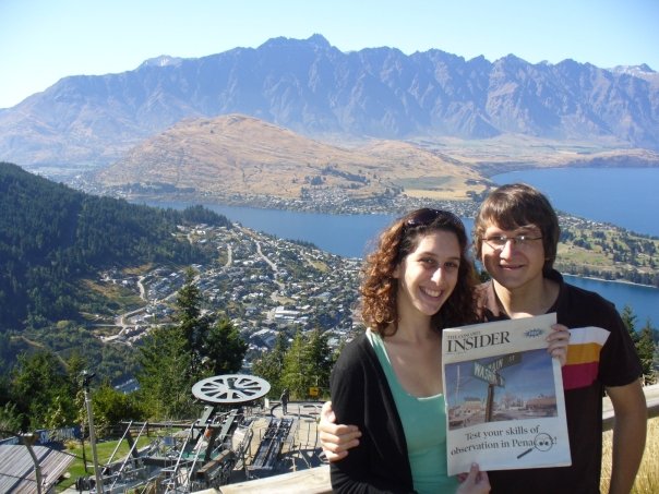 Alexa Roos (left) sent us this photo of her and her EX-boyfriend, Eoin, in New Zealand. (March 2009)