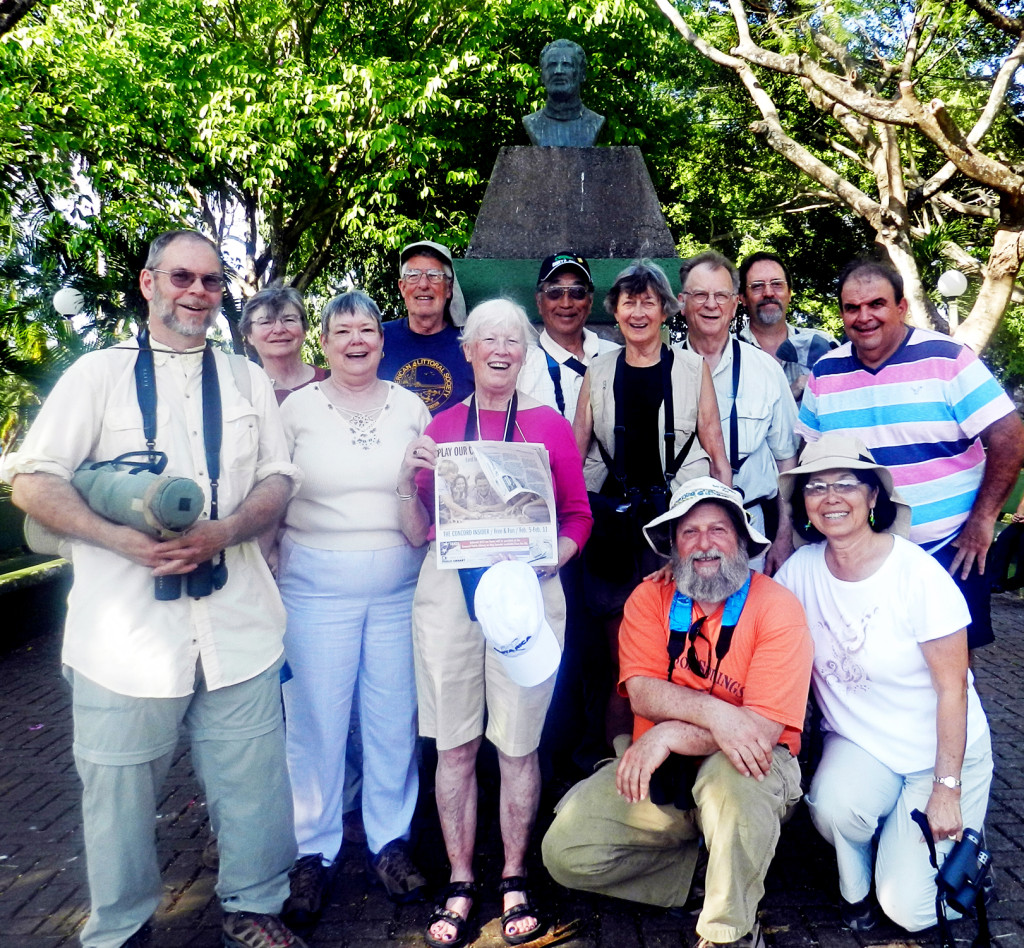 Sylvia Miskoe sent this photo from a recent birding expedition in Costa Rica. Since they ran so far away, one can only hope they at least saw a flock of seagulls. Send your travel pics to news@theconcordinsider.com.