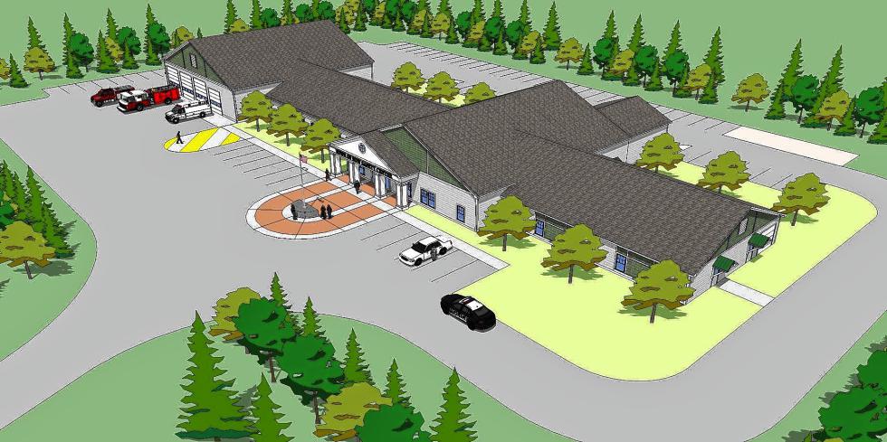 This is what the proposed Bow Public Safety Building will look like. Imagine how nice it will be in real life. -