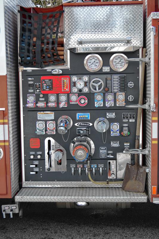 The water controls on Engine 4. (TIM GOODWIN / Insider staff) -