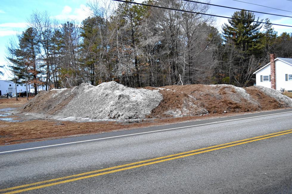 Look at that huge, disgusting pile of snow. (TIM GOODWIN / Insider staff) -