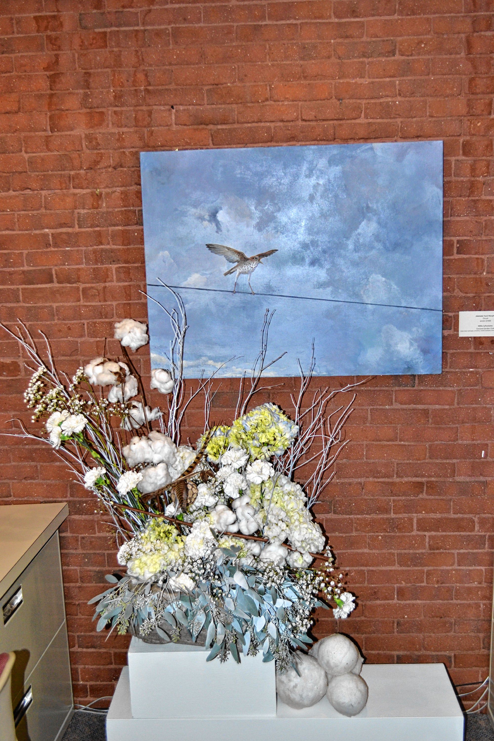 Top left: Summer Meadow, Sally Ladd Cole; Sandy Morin; McLeod’s Florists. Right: A Walk on the Beach, Sandy Wadlington; Wendy Rexford, Cole Gardens. Bottom left: City, Vicky Tomayko; Judith Maloy and Lea Kelsey, Concord Garden Club. Above: Mt. Lafayette, Catherine Tuttle; Rick Talbot, Cobblestone Design Company.