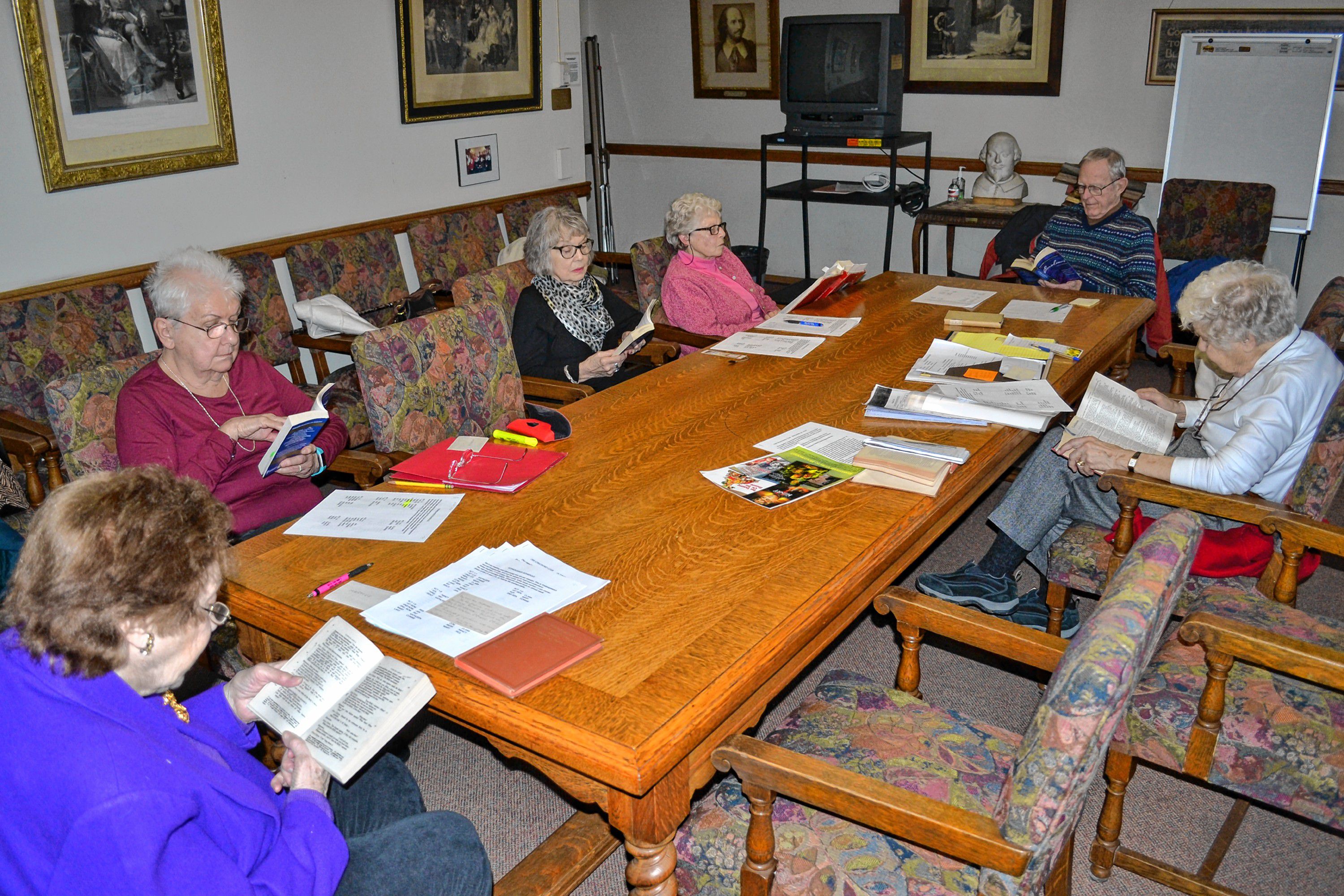 We checked in with the Stratford Club last week during their first day reading Shakespeare's "Coriolanus."