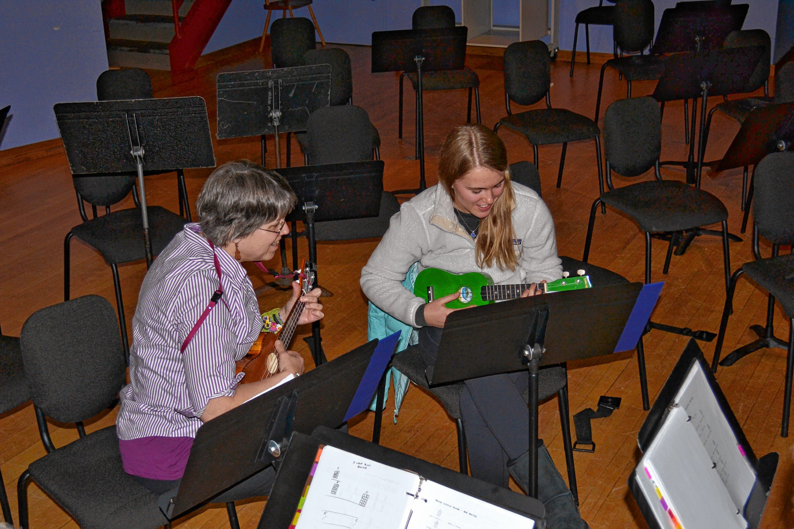 The Concord Ukes hold a jam session at St. Paul's School every other Friday and it's a strumming good time.