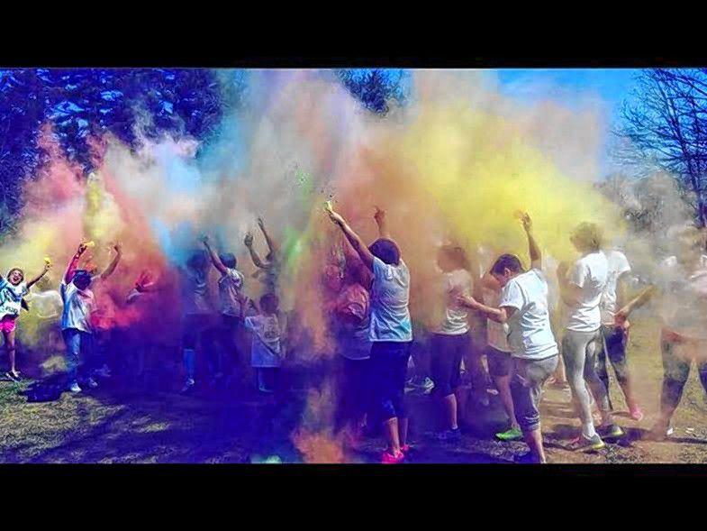That could be you, getting all colored up at the end of this year's color run.