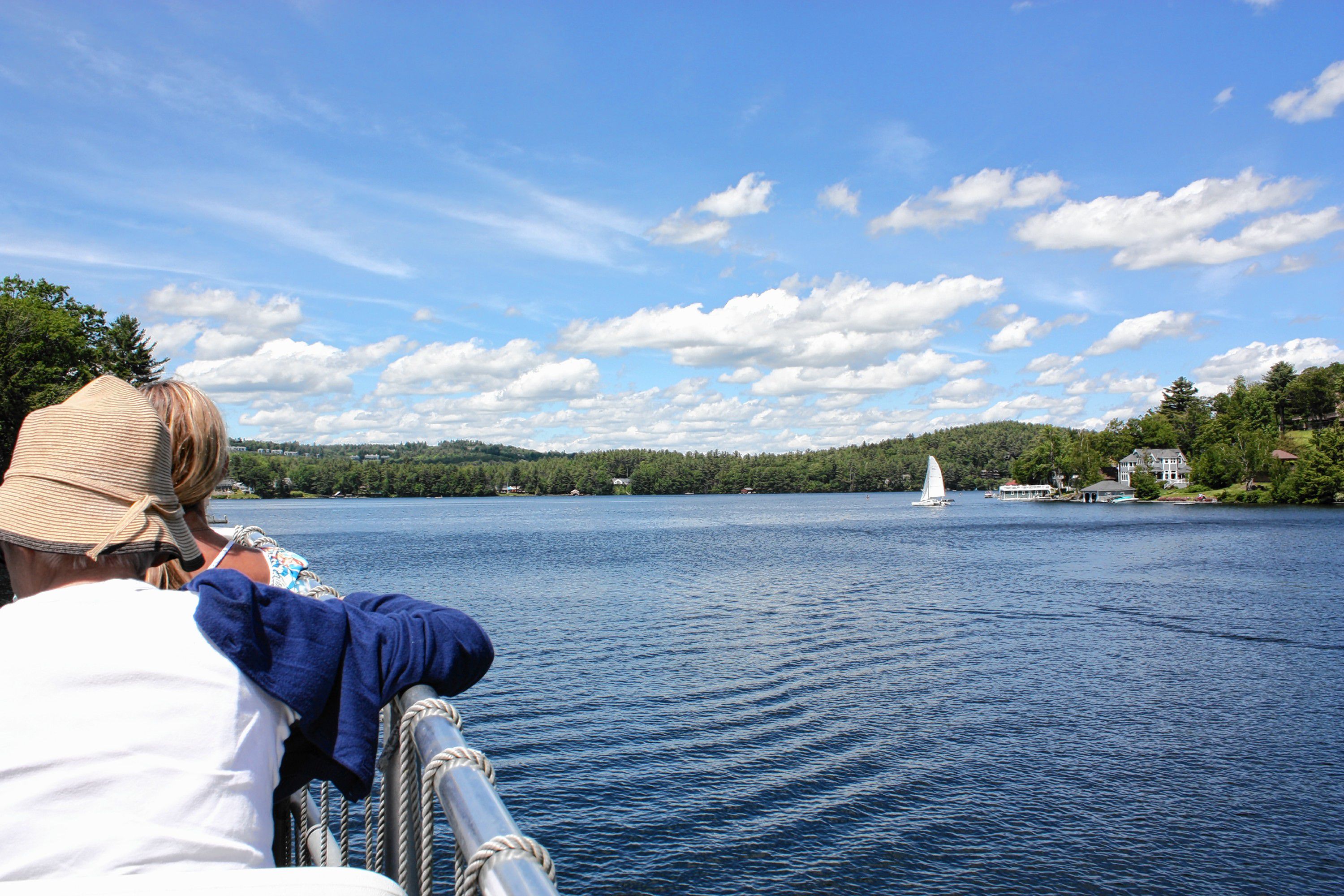 The views are great no matter where you sit aboard the M.V. Mt. Sunapee II. It's especially nice when you get picture-perfect weather like this. JON BODELL / Insider staff