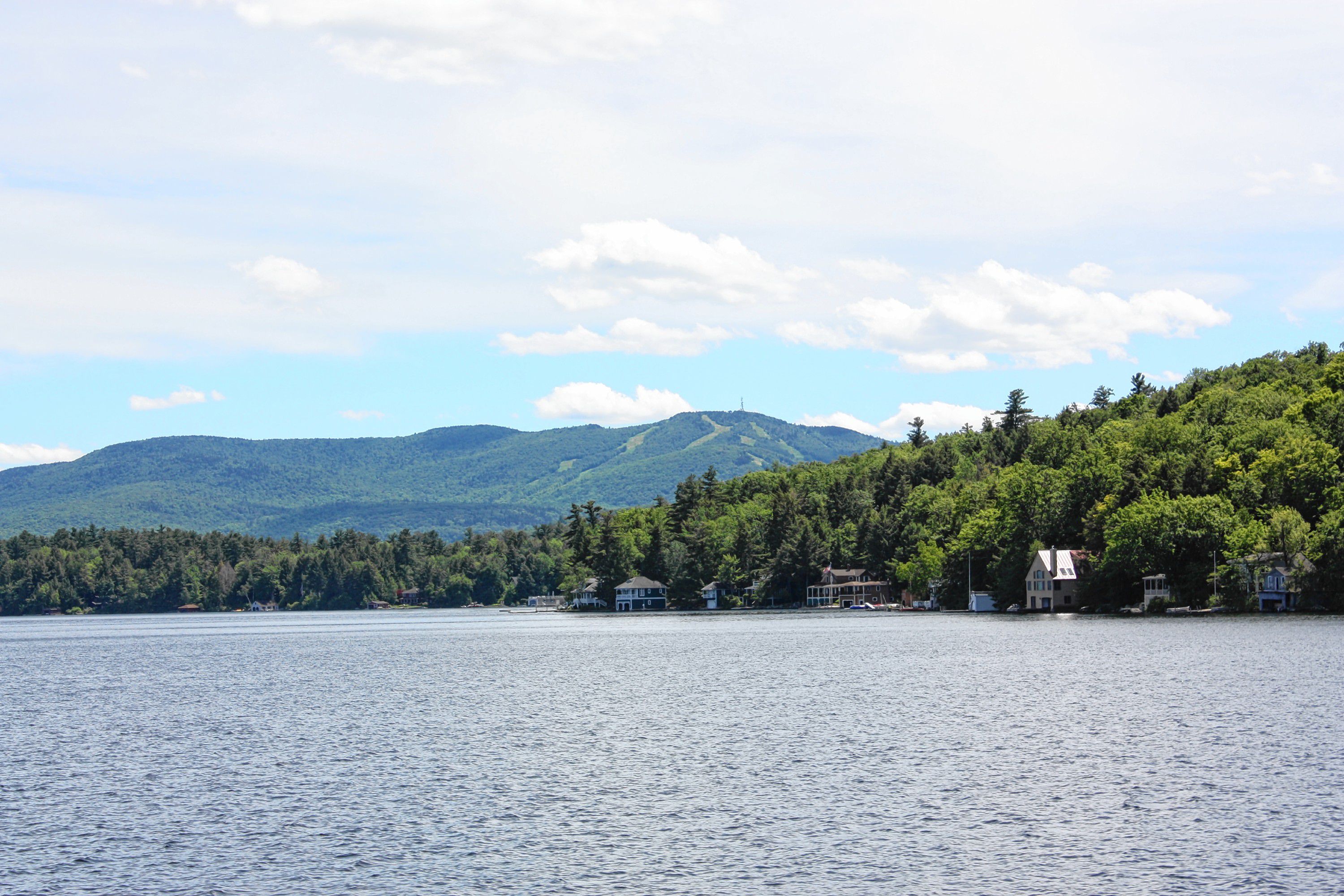 The snow-free Mount Sunapee is visible for most of the cruise around Lake Sunapee. JON BODELL / Insider staff