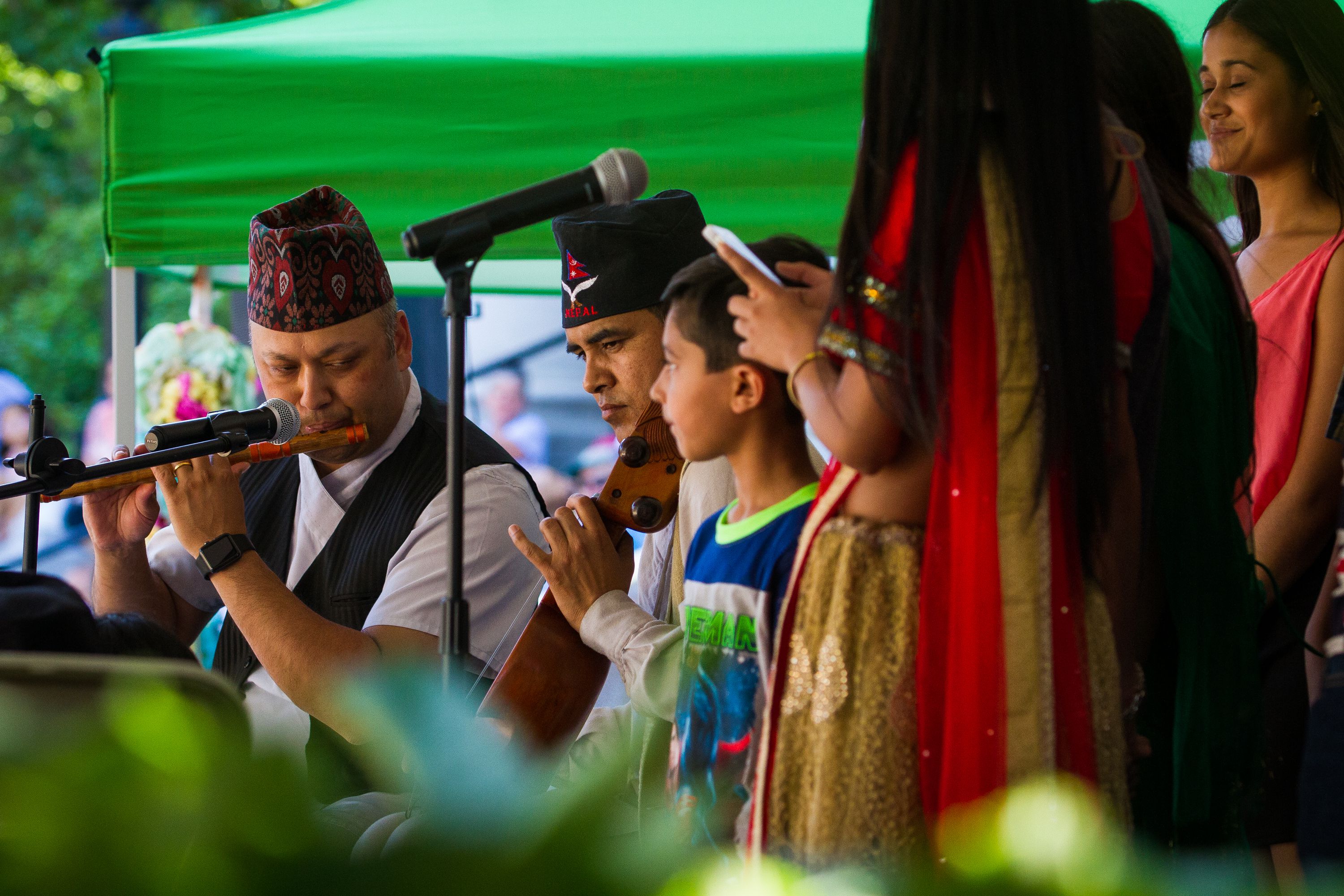 The Himalayan Heritage Music Group performs during the Concord Multicultural Festival downtown on Saturday, June 25, 2016. (ELIZABETH FRANTZ / Monitor staff) Elizabeth Frantz