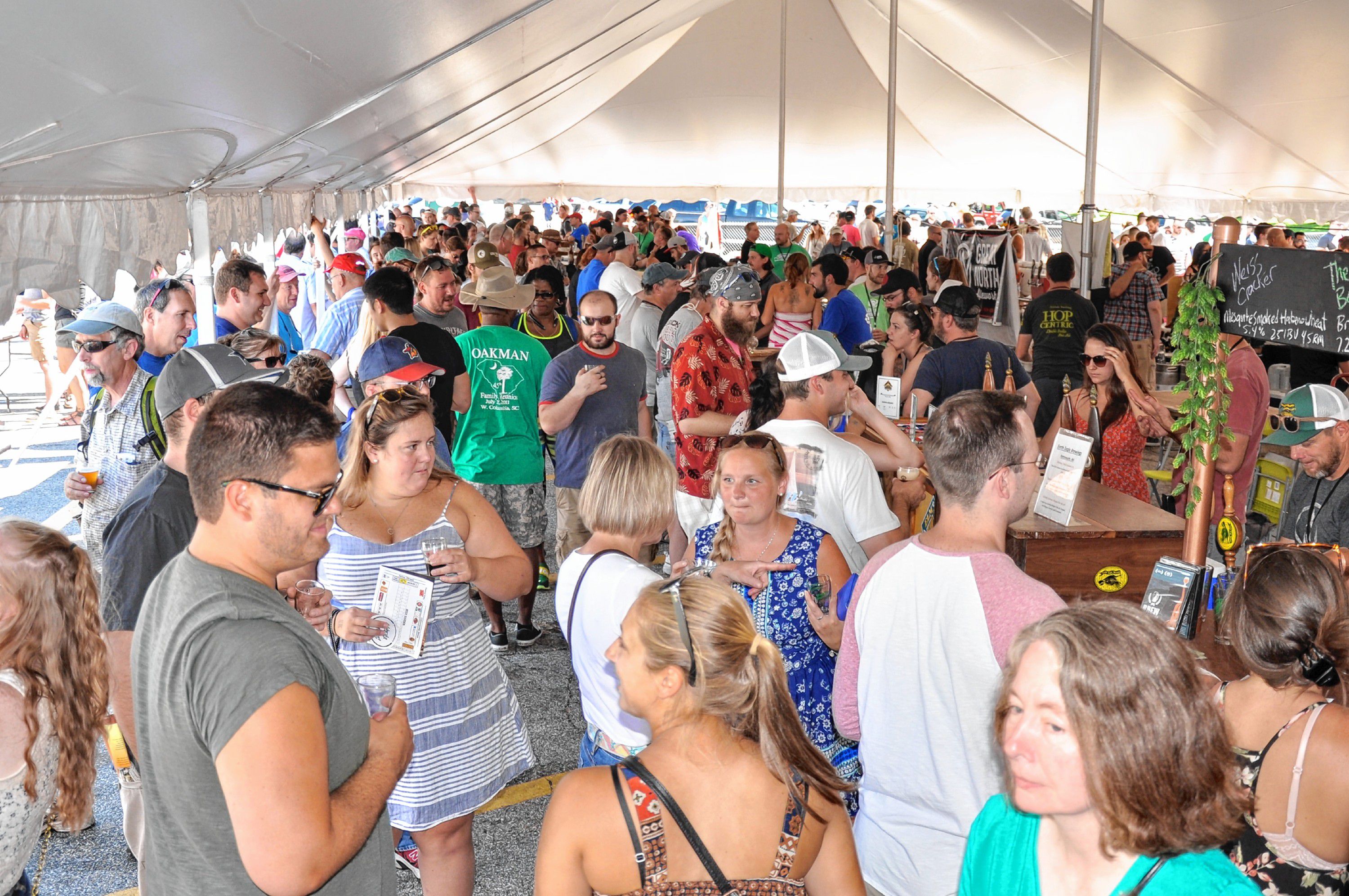 Last year's New Hampshire Brewers Festival, held in Manchester, was packed, and organizers are expecting another big crowd at this year's event at Kiwanis Waterfront Park in Concord on July 22. The festival will feature more than 40 breweries, all from the Granite State. Courtesy of Scott Kaplan and Deb Corradino