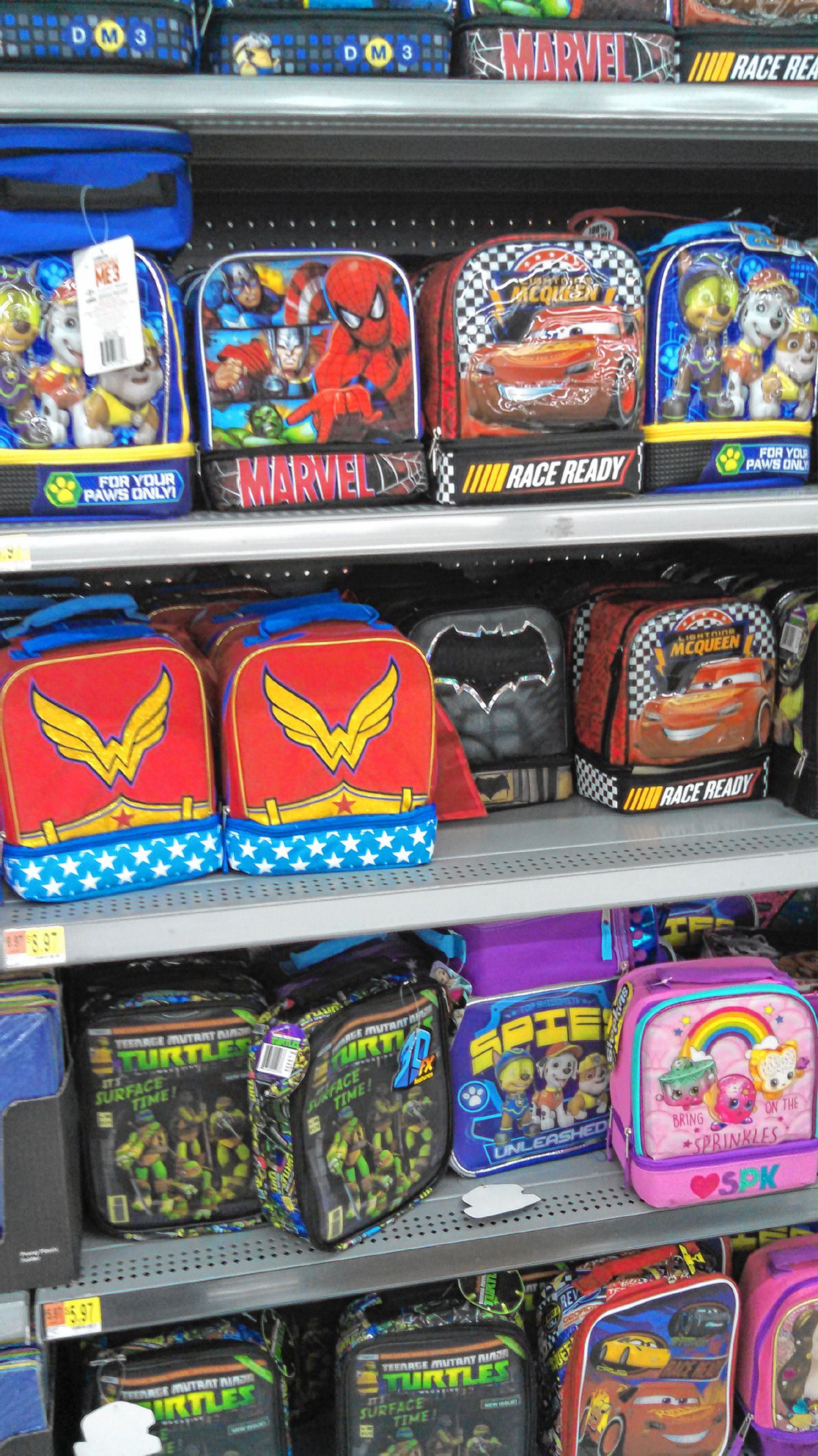 You can get everything at Walmart, including school supplies. Some of the highlights include Chromebook computers for doing online assignments, lunchboxes featuring all kinds of characters and plenty of Celtics folders. JON BODELL / Insider staff