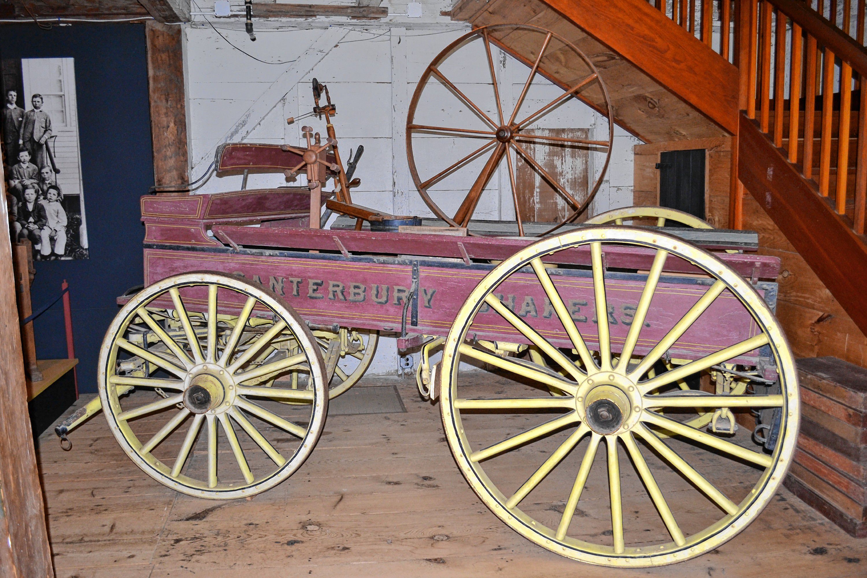 Look at that sweet ride from long ago at Canterbury Shaker Village. Tim Goodwin / Insider staff