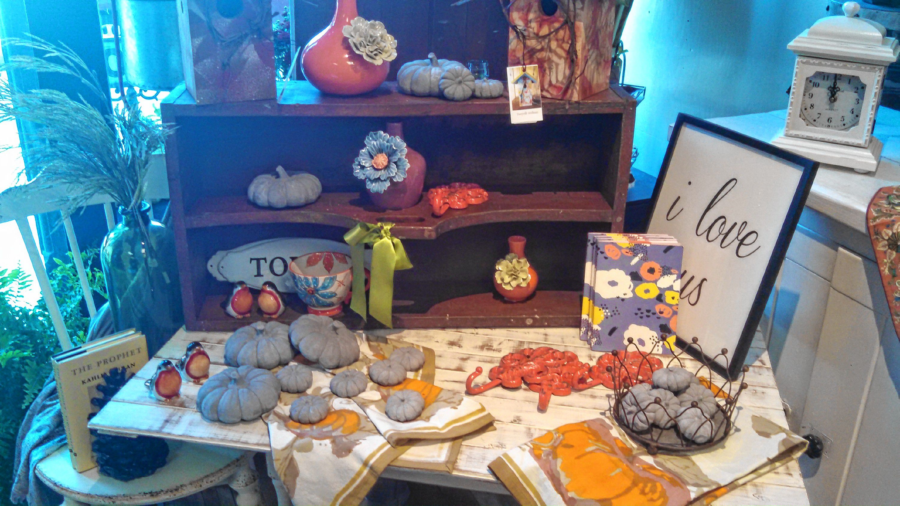 At Chickadee Lane Interiors downtown, you can pick up some of these mini pumpkins made out of cement, or some other fallish trinkets for your shelves or mantel. JON BODELL / Insider staff