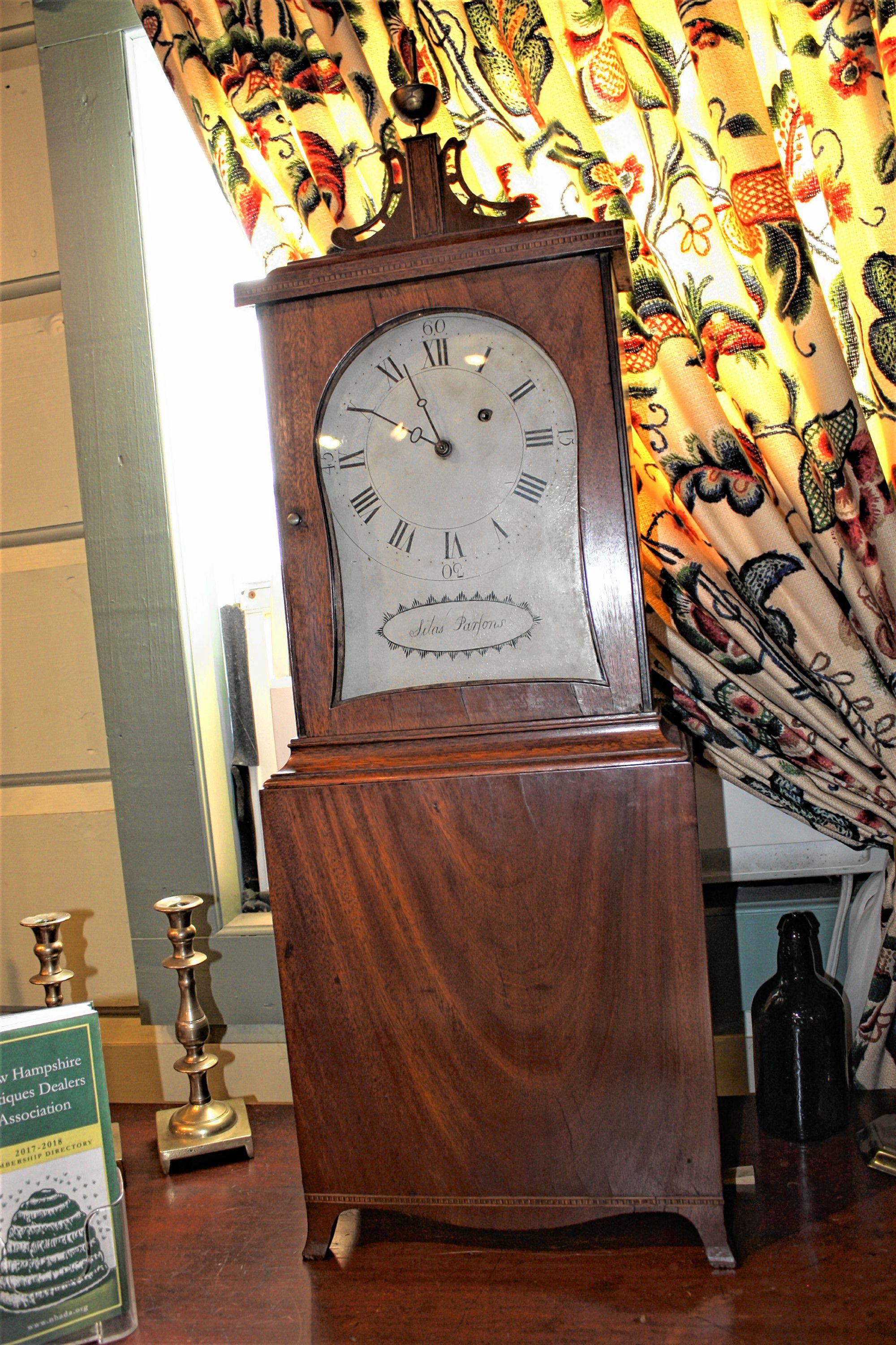 This clock was made in Swansea by renowned clock maker Silas Parsons. It's one of only two known to exist, the other being in the Henry Ford Museum in Detroit. You can get this from Gary F. Yeaton Antiques for about $14,000. JON BODELL / Insider staff