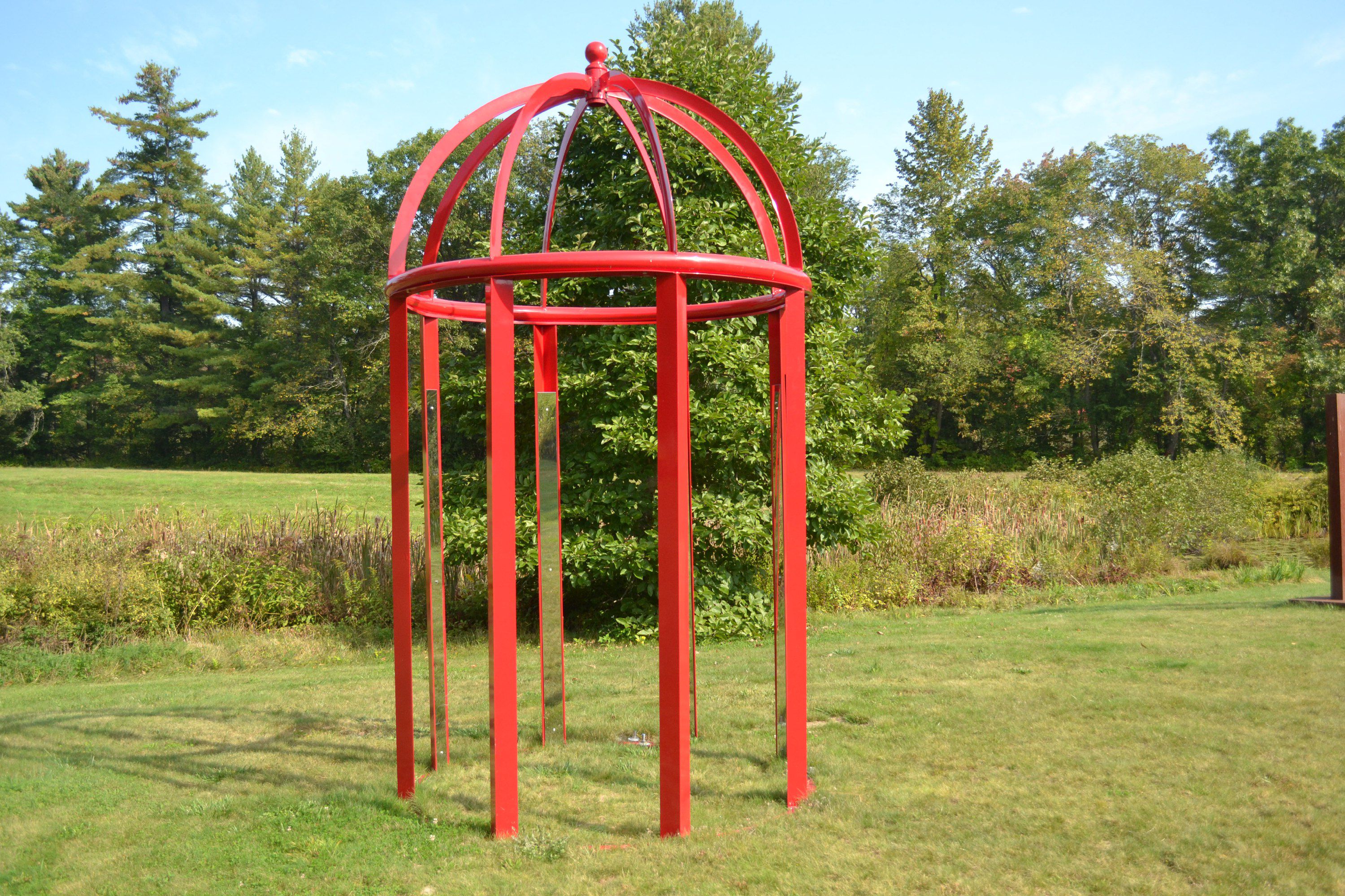 The Mill Brook Gallery & Sculpture Garden outdoor sculpture exhibit will be available for viewing through Sunday. So if you want to see Sun Pavilion by Murray Dewart you might want to make your way over there. TIM GOODWIN / Insider staff