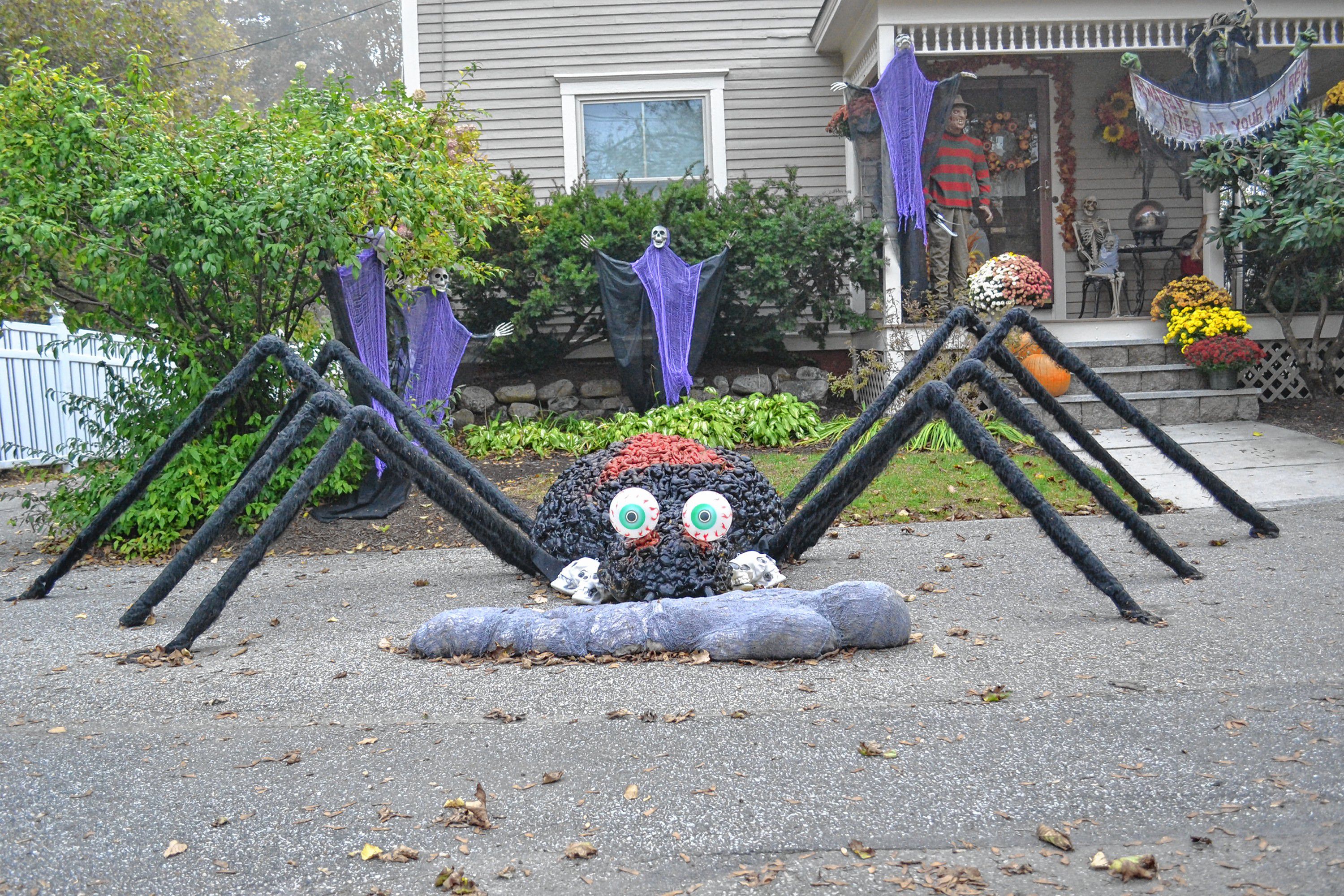 The Shaw family on View Street have been putting together a Halloween display for more than 20 years. TIM GOODWIN / Insider staff