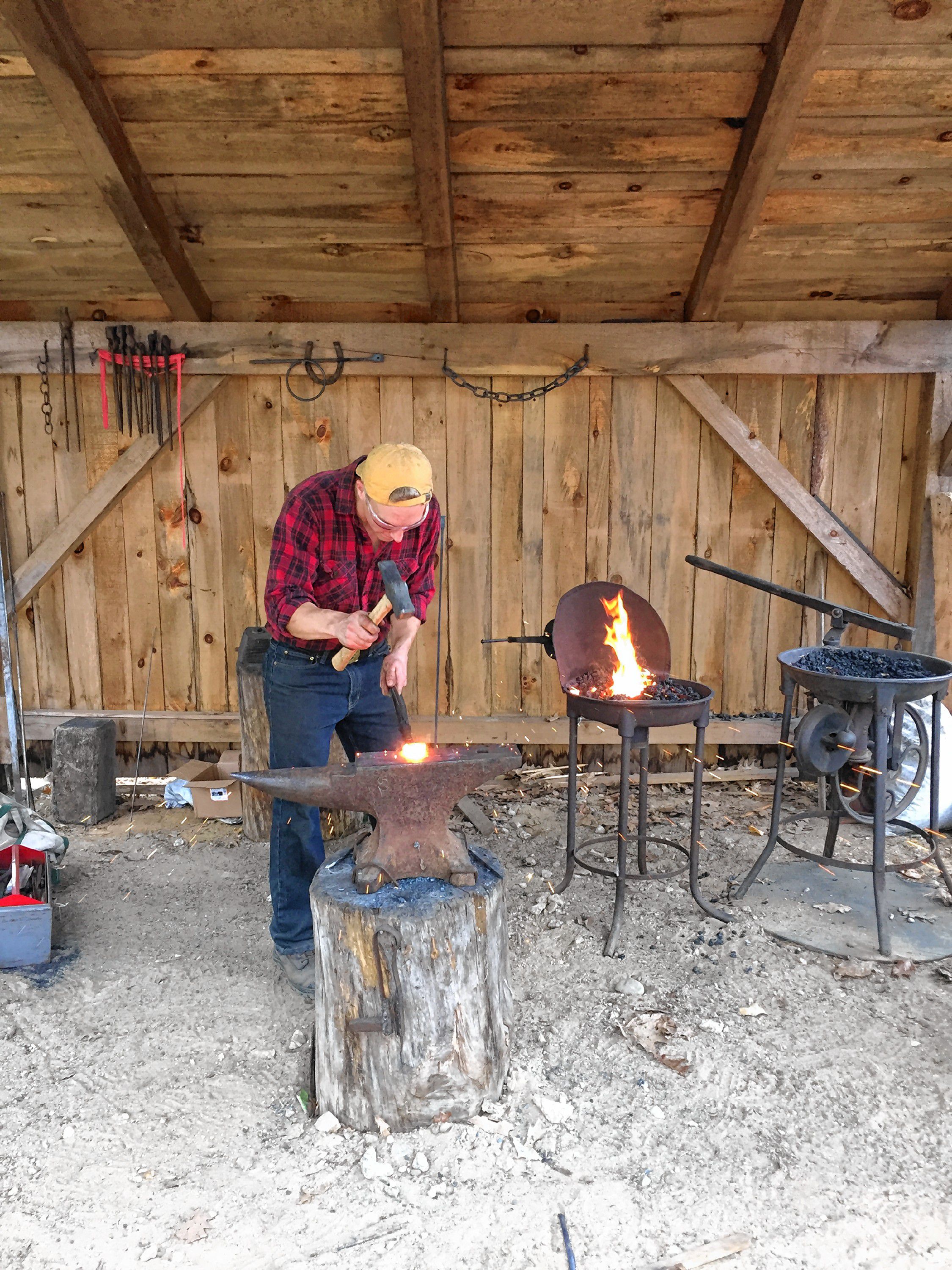 Sam Durfee will show off his blacksmithing talents at Old Ways Traditions. Courtesy