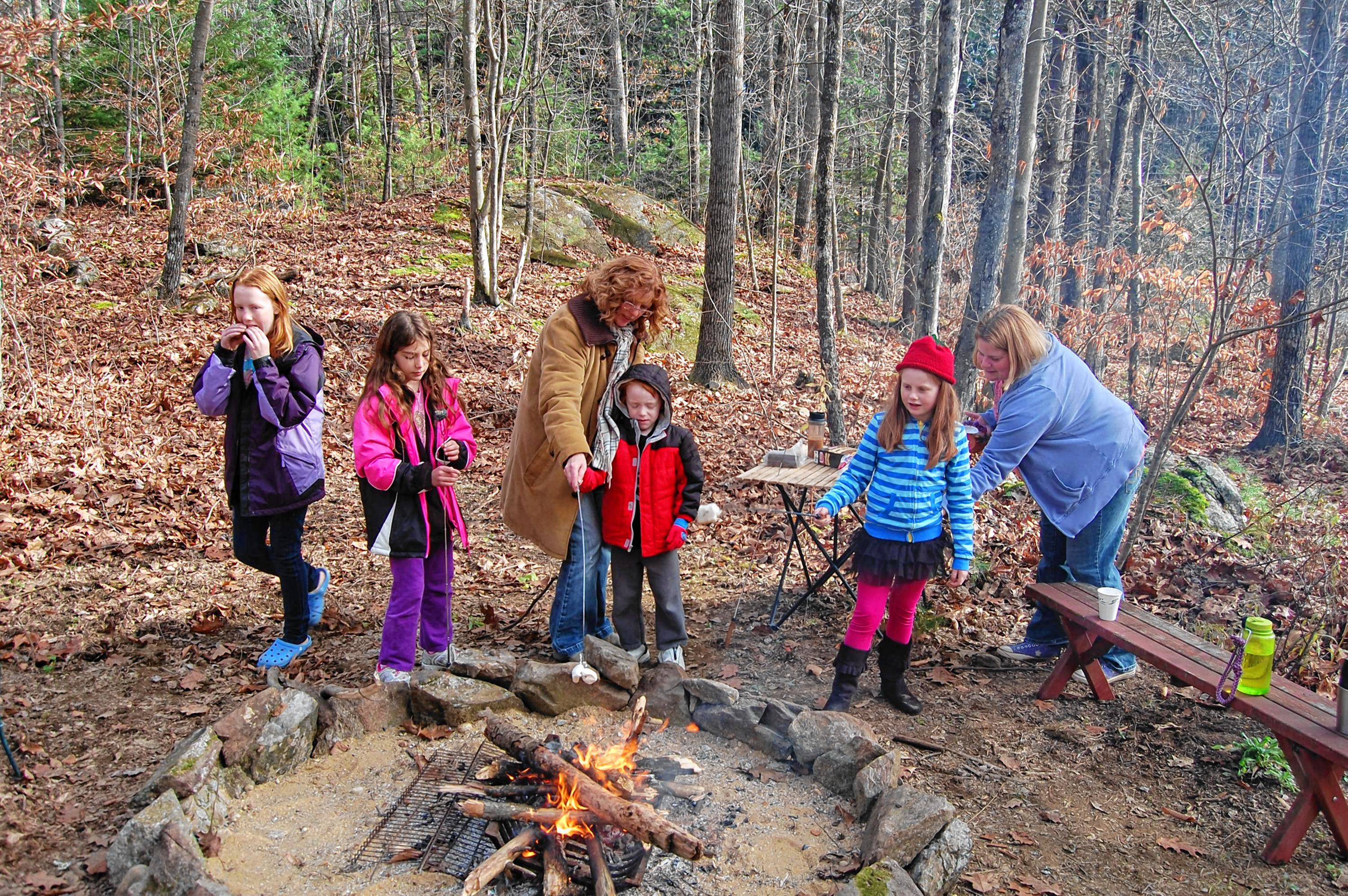 You can roast marshmallows during your visit to Petal in the Pines. Courtesy