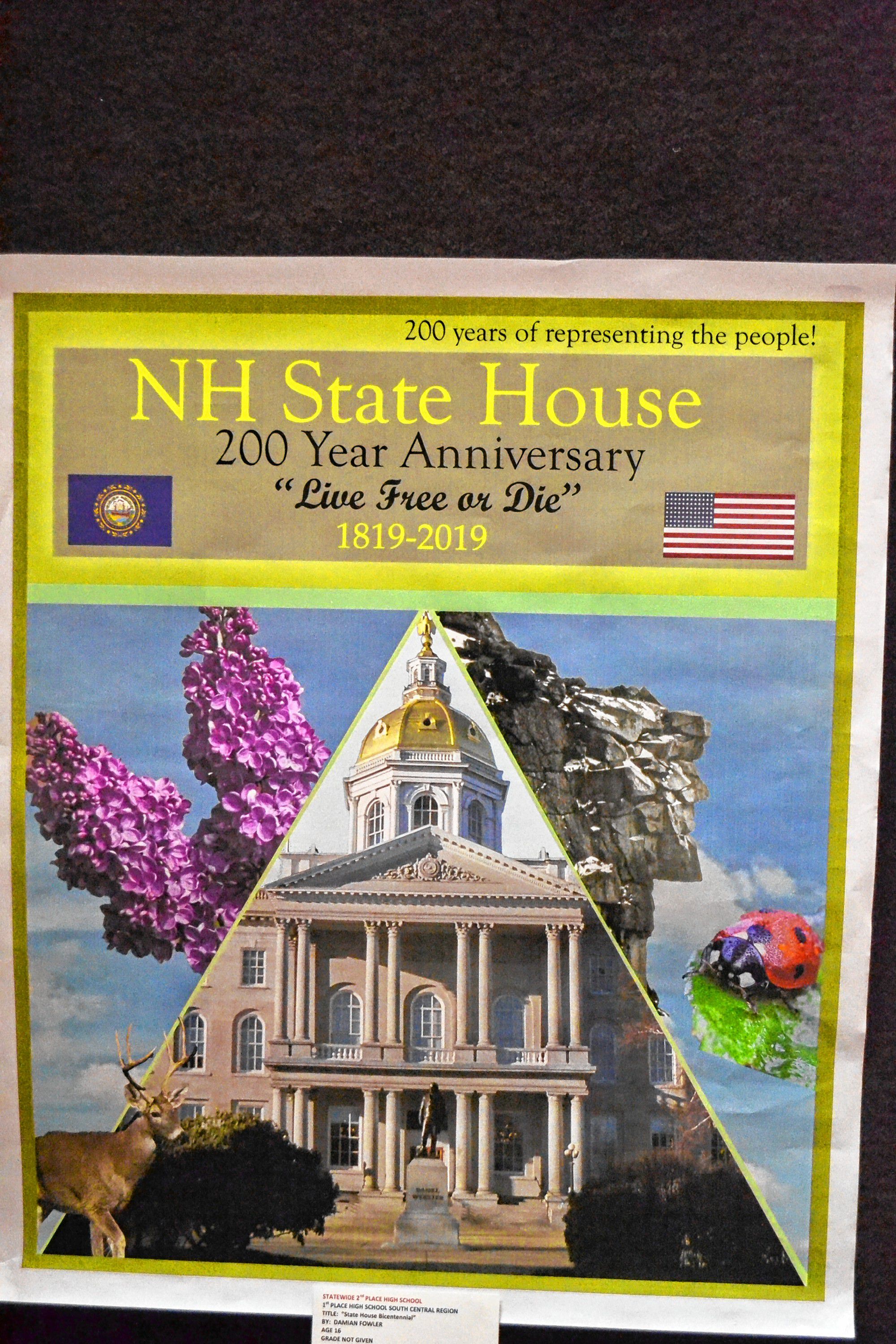 State House Bicentennial, Damian Fowler, Pinkerton Academy, 2nd place High School. TIM GOODWIN / Insider staff