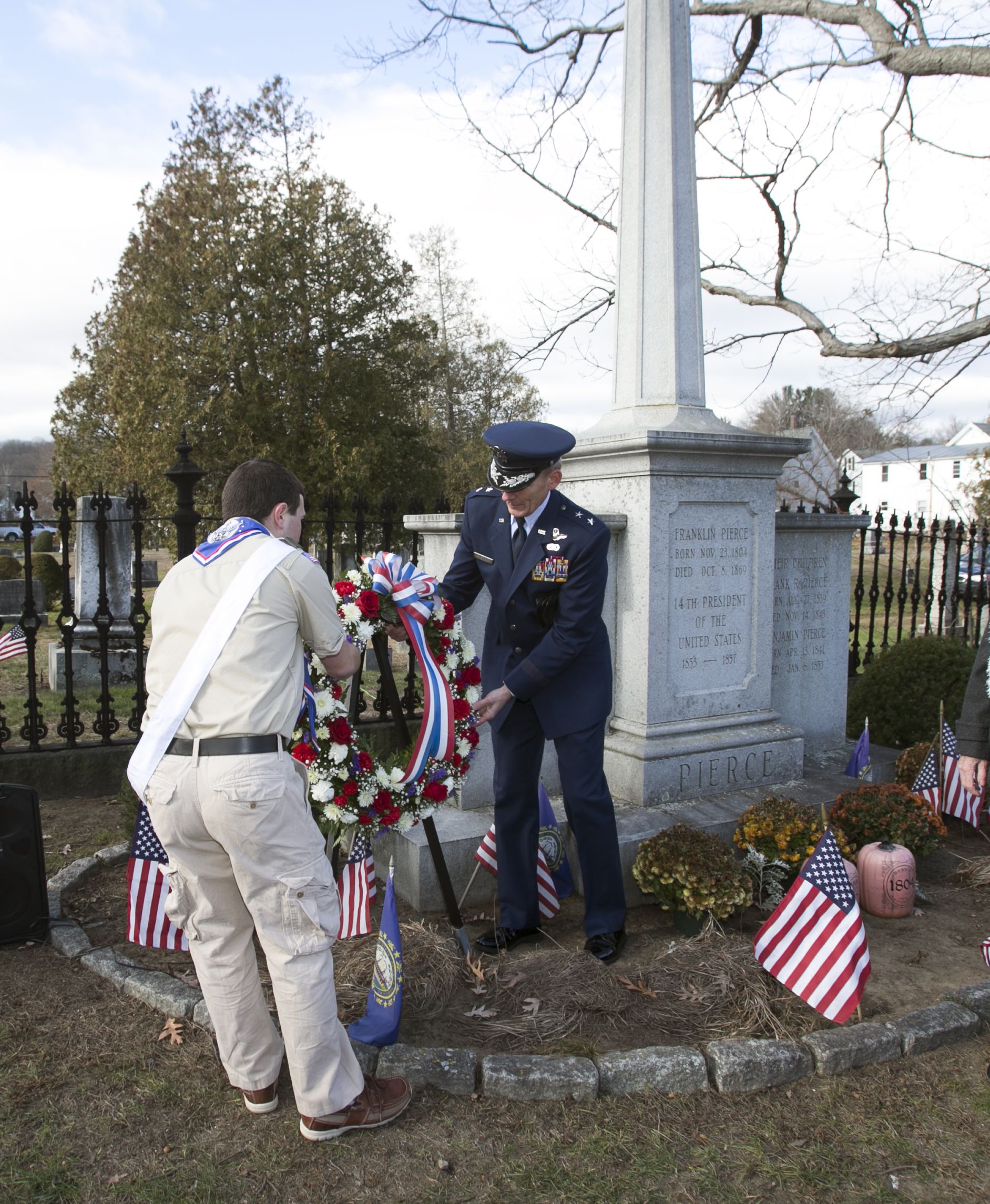 Wreath-laying Ceremony To Celebrate Franklin Pierce's Birthday - The 