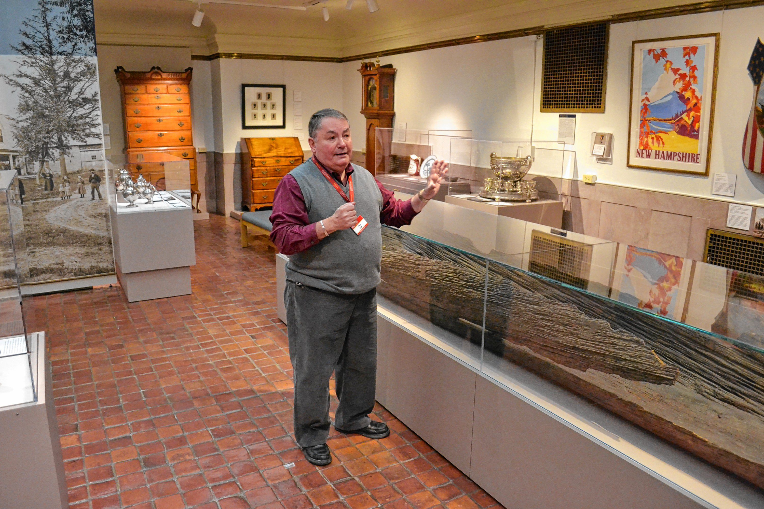 Tom Fisk was our personal guide for a tour of the N.H. Historical Society. TIM GOODWIN / Insider staff