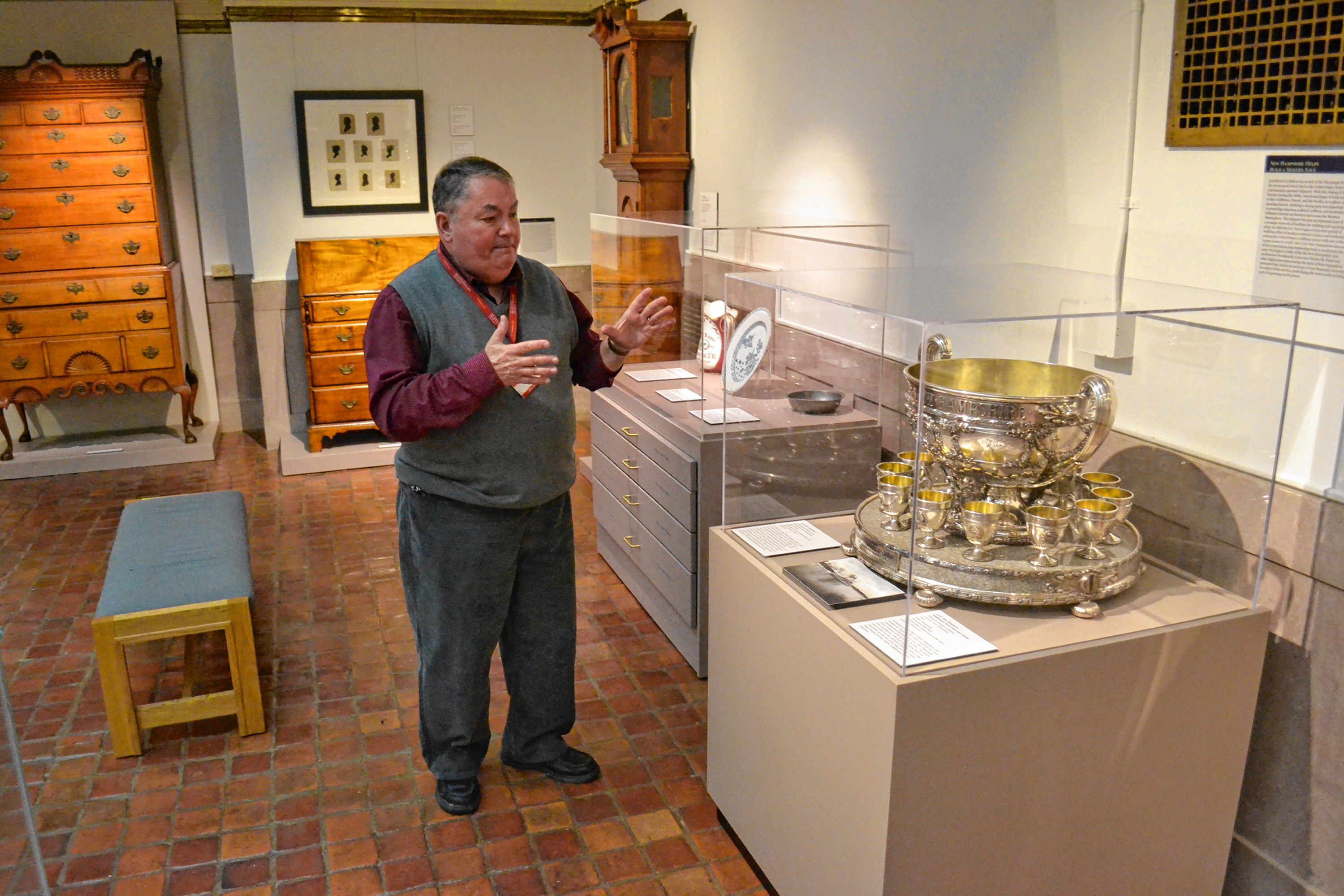 Tom Fisk was our personal guide for a tour of the N.H. Historical Society. TIM GOODWIN / Insider staff