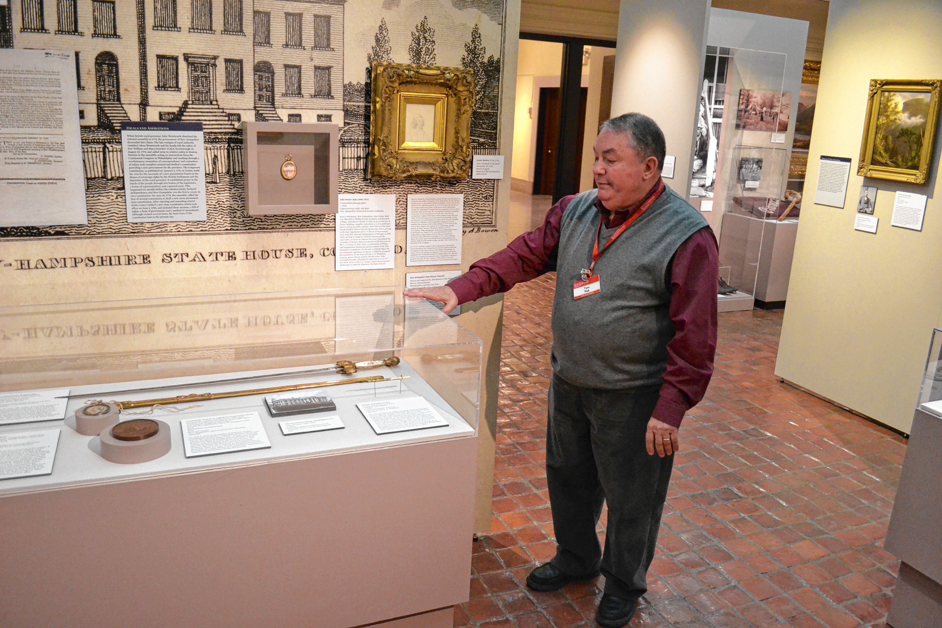 Tom Fisk was our personal guide for a tour of the N.H. Historical Society. TIM GOODWIN / Insider staff