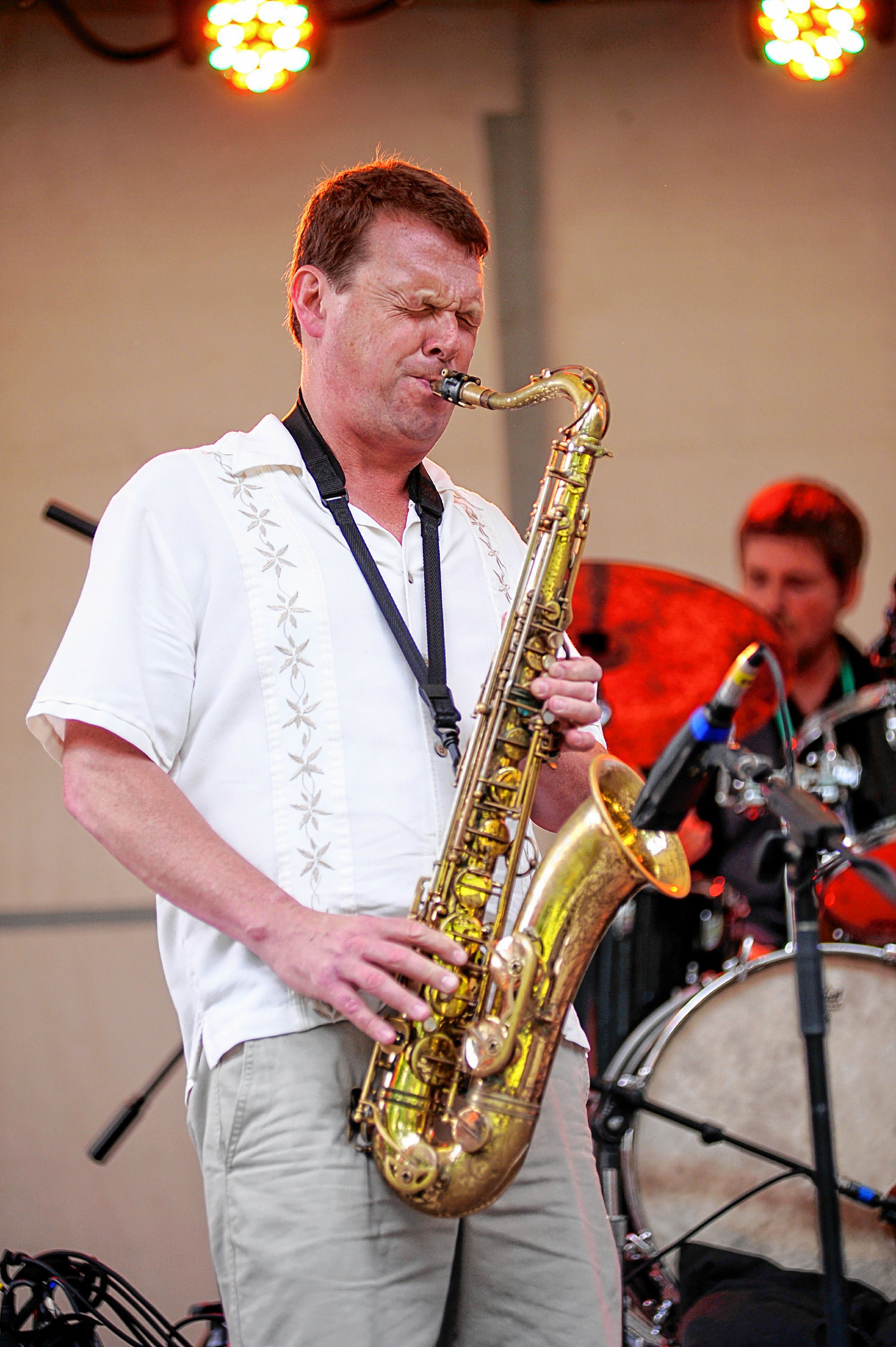 Concord Community Music School faculty member Matt Langley plays saxophone at the Granite State Music Festival. Langley will be at the music school this Thursday to present his Bach's Lunch Lecture, "The Great American Songbook -- A Jazz Love Affair." Courtesy of Concord Community Music School