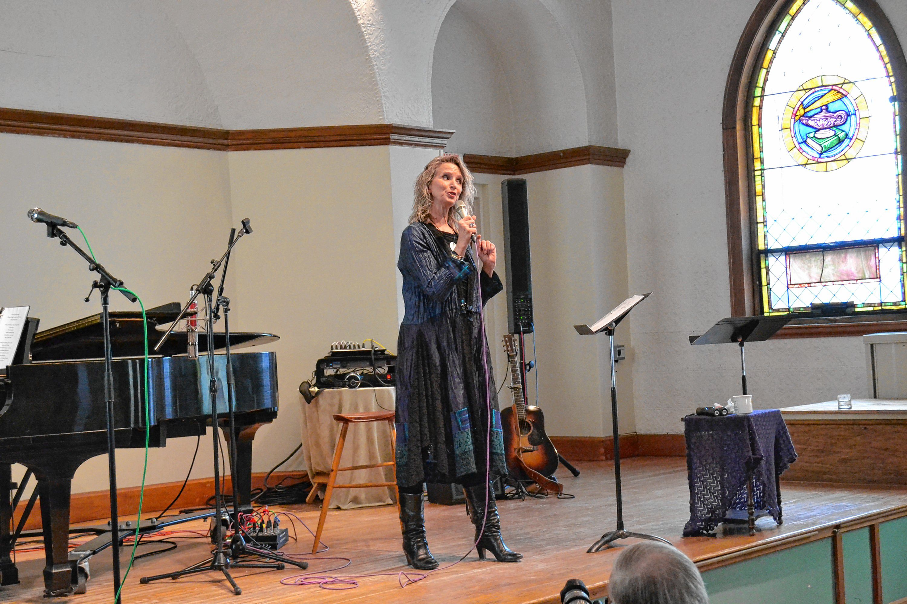 Peggo Horstmann Hodes hit some pretty impressive notes during last week's Bach's Lunch concert, P.S. I Love You: Love Letters. TIM GOODWIN / Insider staff