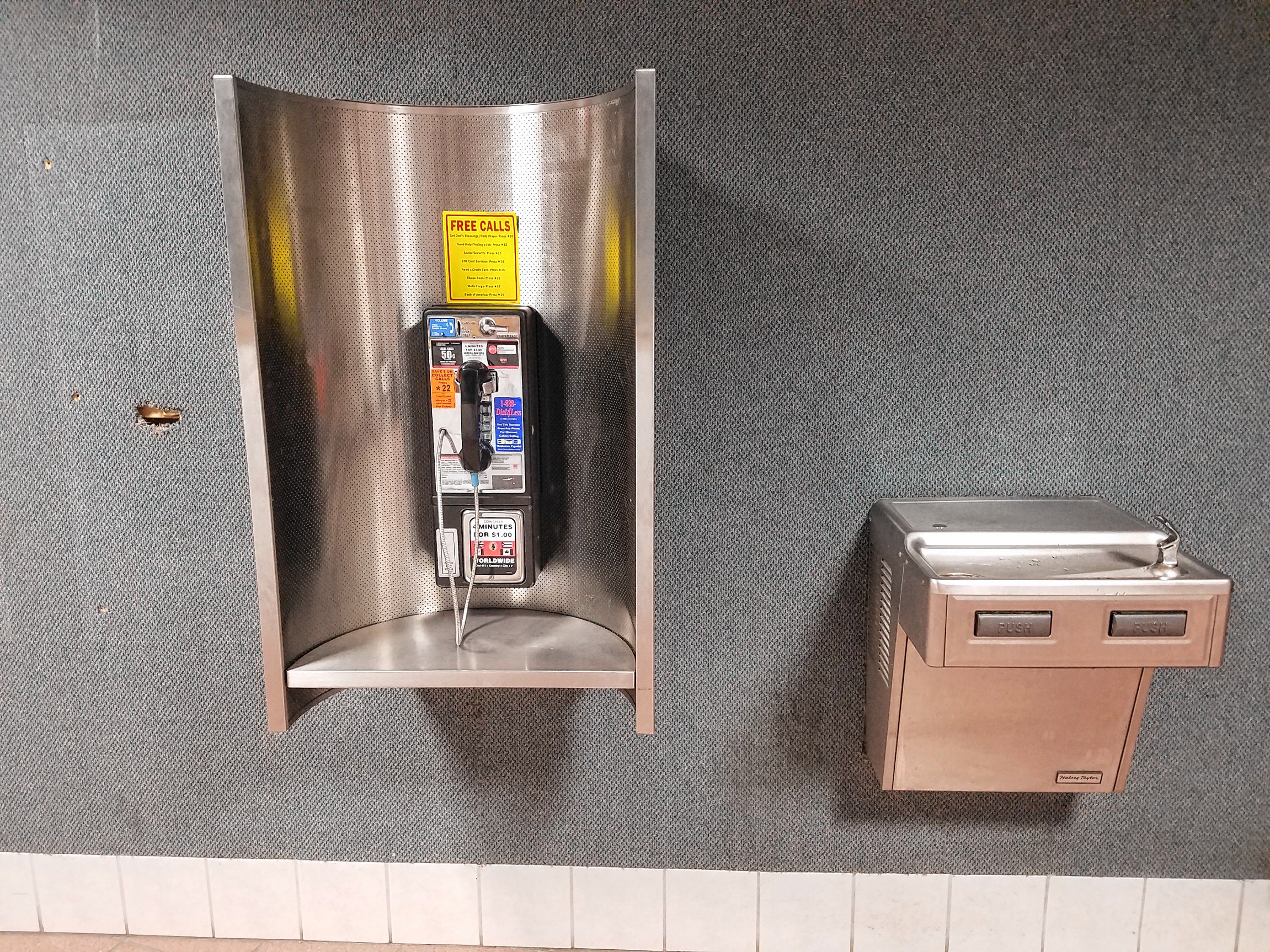 Apparently pay phones still exist, at least at this one building in Concord, which is itself a rare species these days. JON BODELL / Insider staff