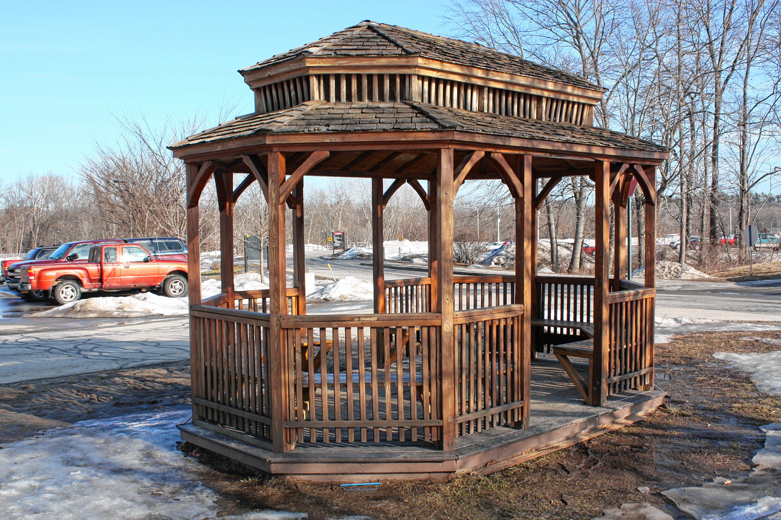 There are many gazebos in Concord, but this one here exists as a shelter for smokers. Ever seen it? JON BODELL / Insider staff