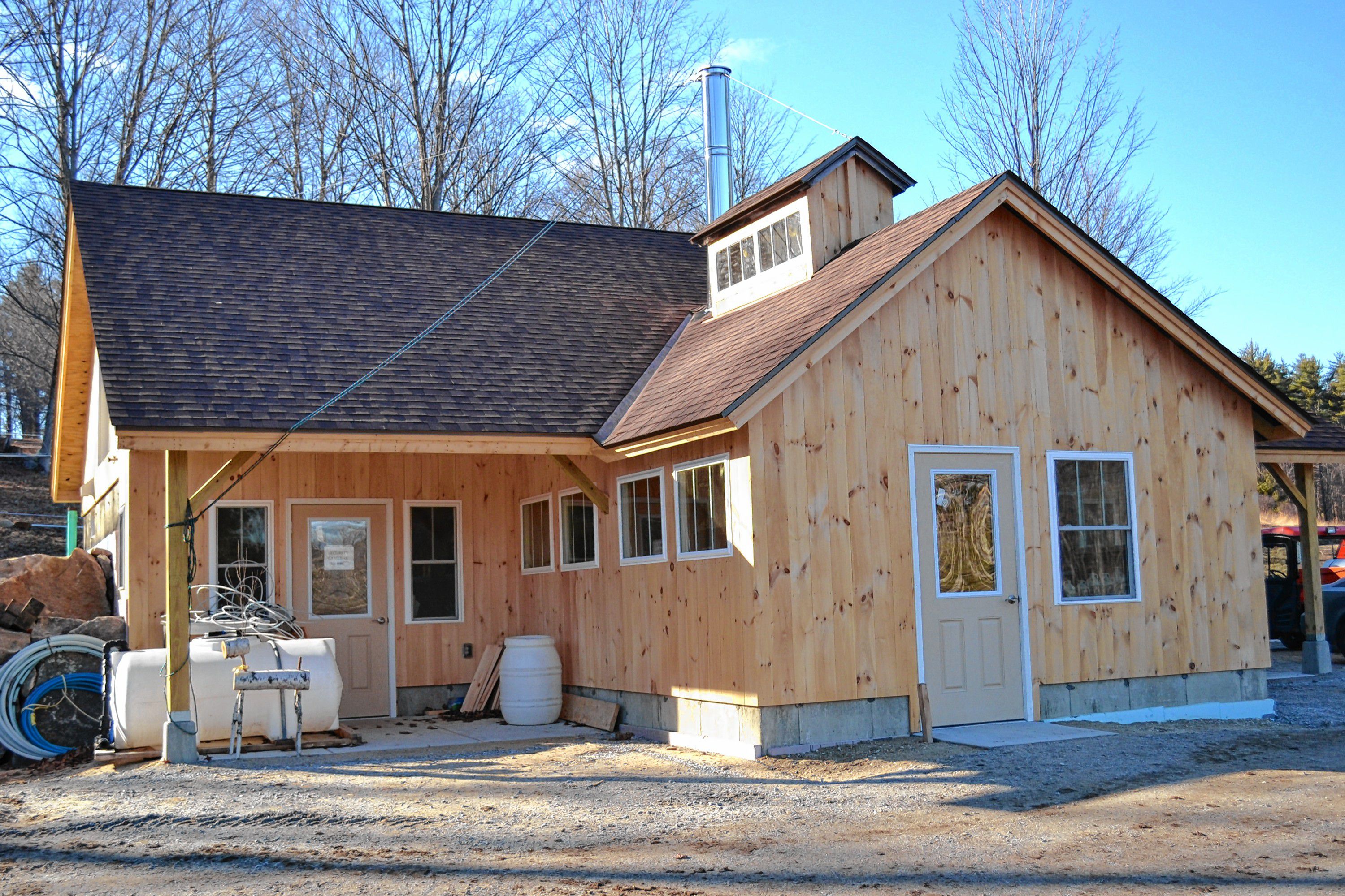 The new sugarhouse at Mapletree Farm is looking really nice – and will be ready to show off during Maple Weekend. TIM GOODWIN / Insider staff