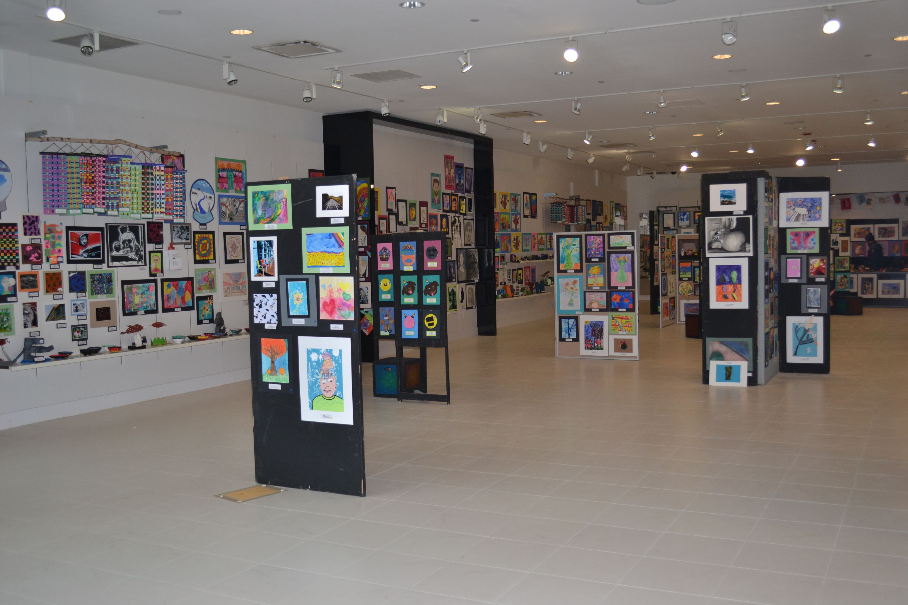 The Concord School District is hosting its annual Youth Art Month exhibit at Steeplegate Mall through April 18. TIM GOODWIN / Insider staff