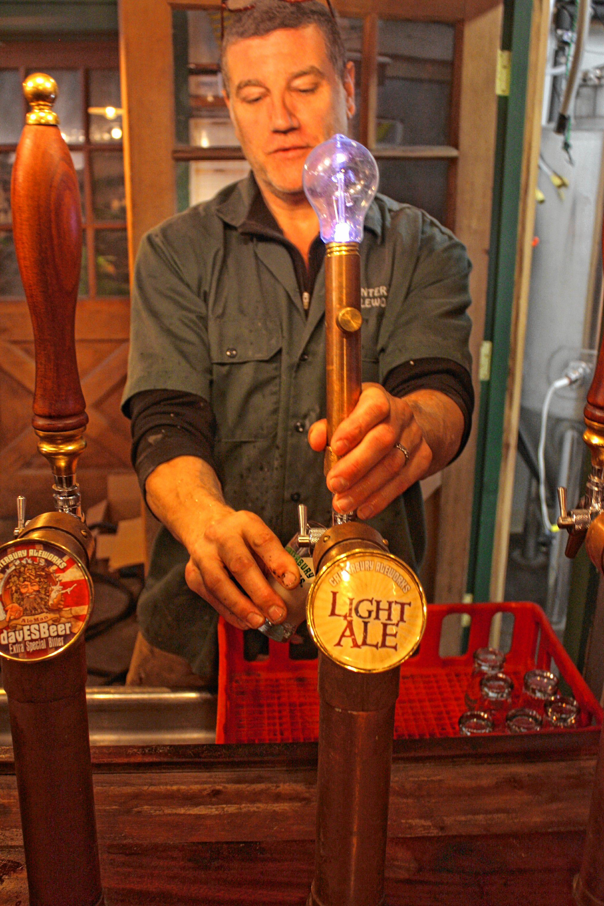 The tap room at Canterbury Aleworks has a cozy, speakeasy kind of vibe. There are lots of interesting decorations and quirks to the place. JON BODELL / Insider staff