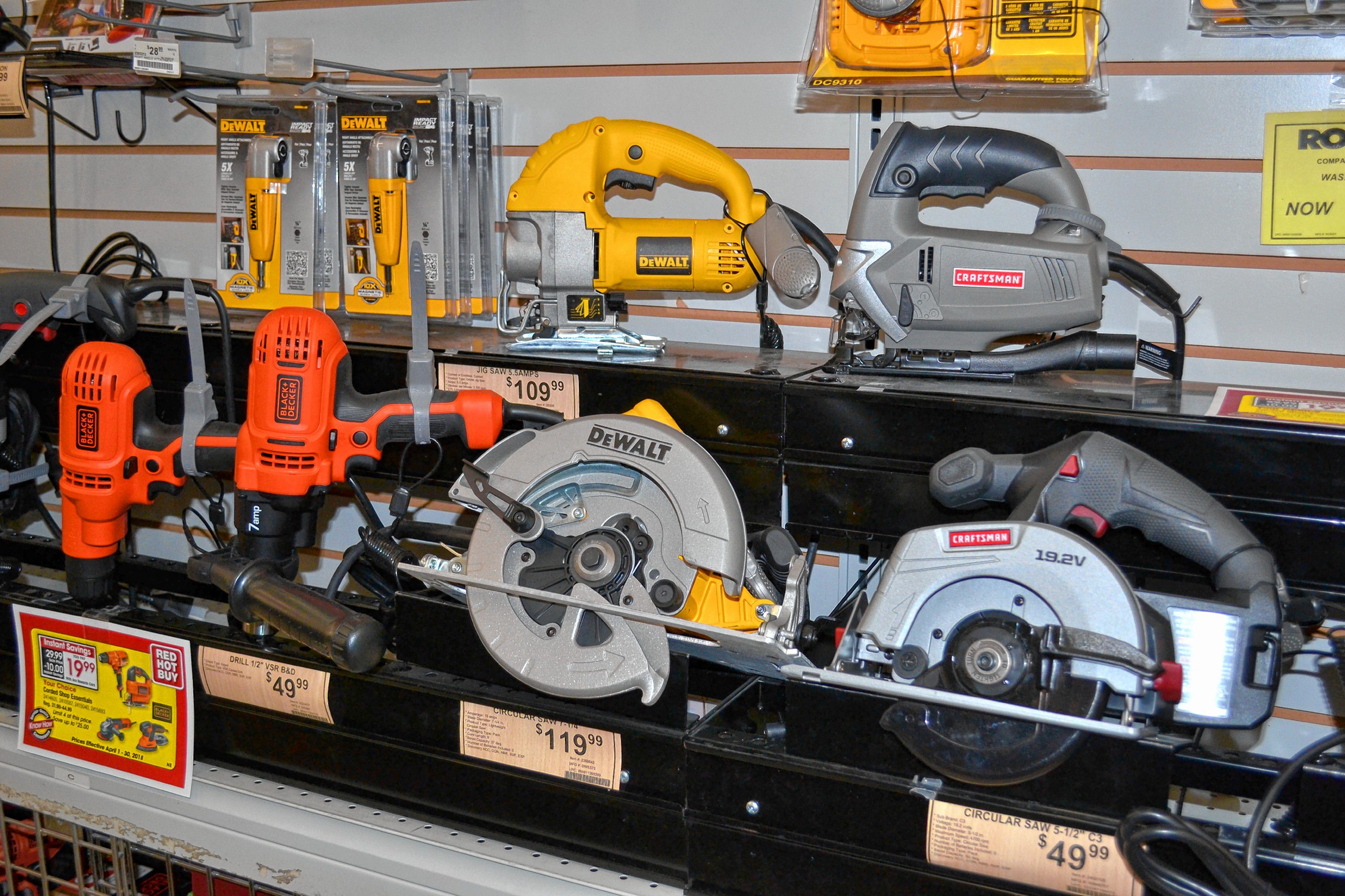 Depending on your level of expertise, you might need a few power tools to complete your next project. TIM GOODWIN / Insider staff