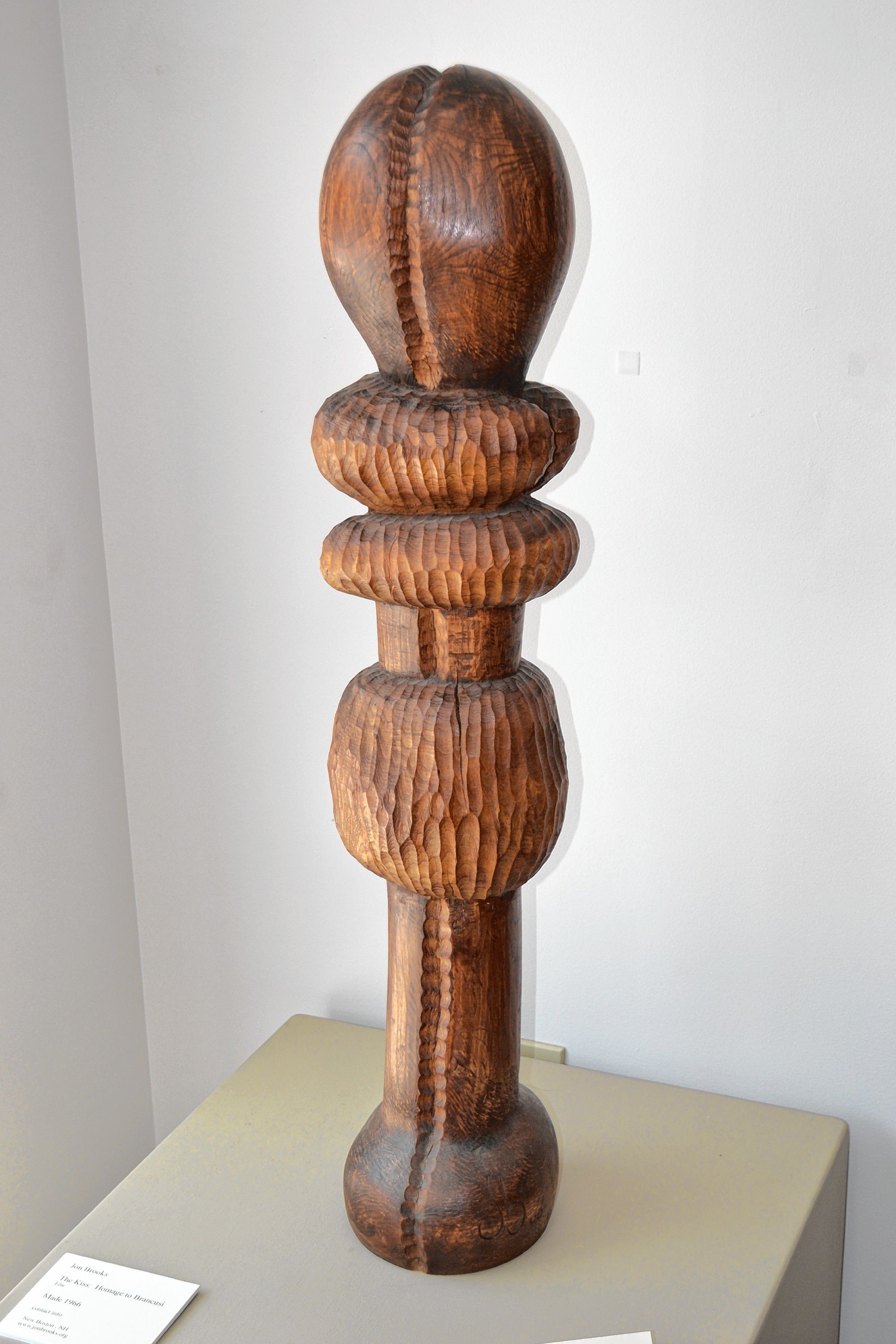 The Kiss: Homage to Brancusi, Jon Brooks (1966), New Hampshire Furniture Masters Association,  Looking Back: Vintage Works, Greater Concord Chamber of Commerce. TIM GOODWIN / Insider staff