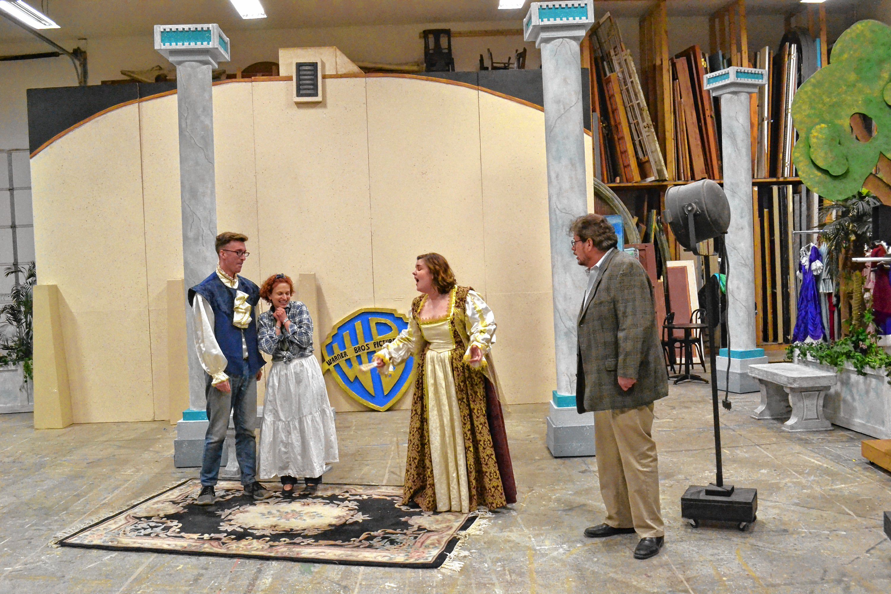 The Community Players of Concord held rehearsals last week at the Players Studio in preparation for this week's run of Shakespeare in Hollywood. TIM GOODWIN / Insider staff