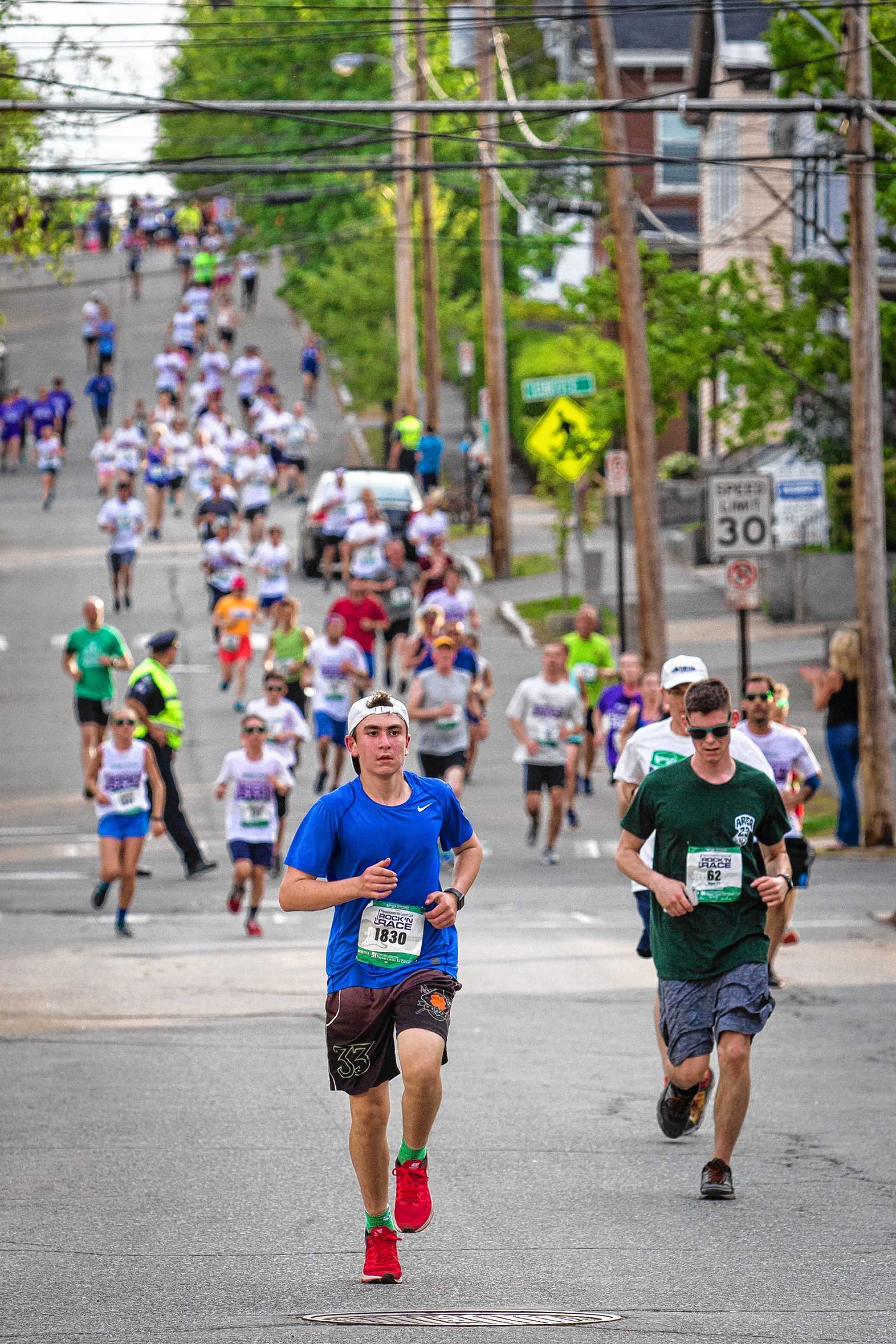 Thousands of runners and walkers took part in the annual Rock 'N Race 5K in downtown Concord on Thursday, May 17, 2018. (ELIZABETH FRANTZ / Monitor staff) Elizabeth Frantz