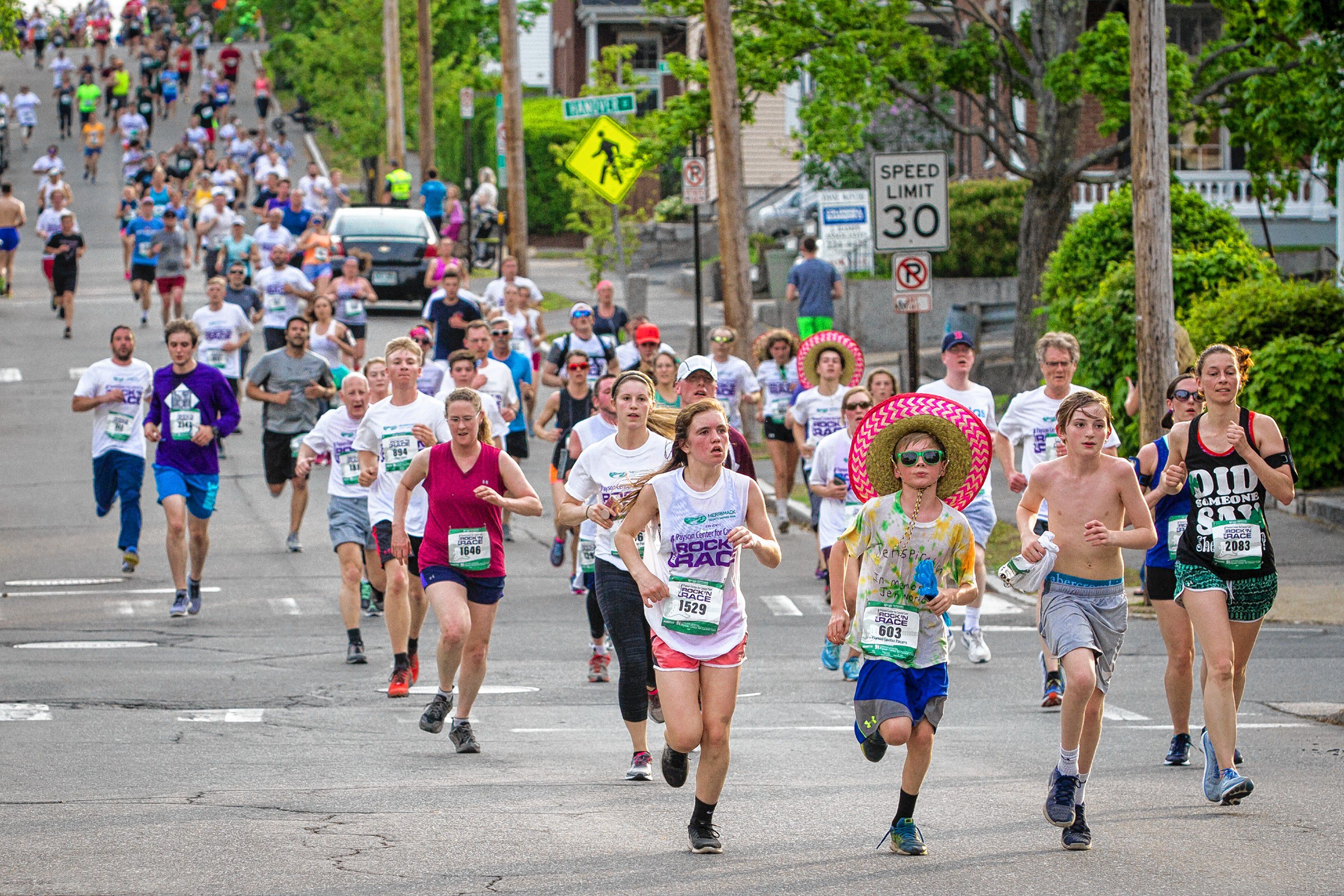 Thousands of runners and walkers took part in the annual Rock 'N Race 5K in downtown Concord on Thursday, May 17, 2018. (ELIZABETH FRANTZ / Monitor staff) Elizabeth Frantz