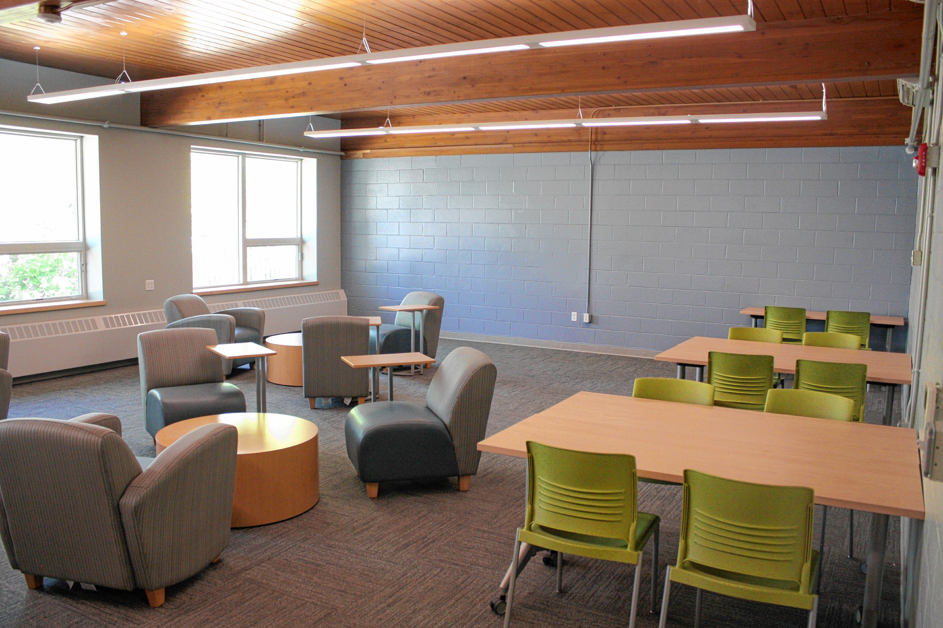 The modern program rooms at the new community center on Canterbury Road are designed to be completely multipurpose and multigenerational, with the idea that any room can be used for any type of programming at any time. JON BODELL / Insider staff